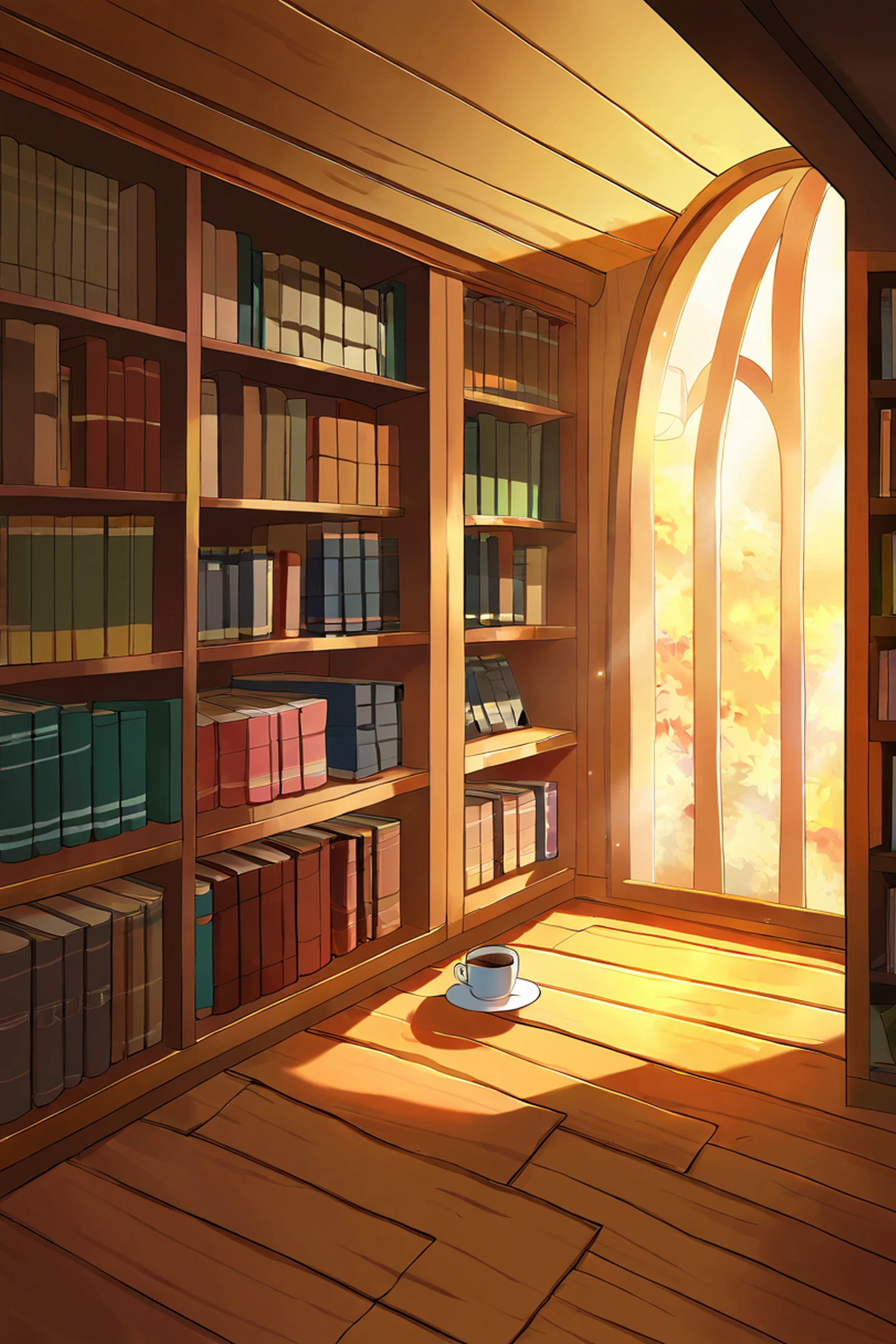 Cozy Bookshop lofi wallpaper