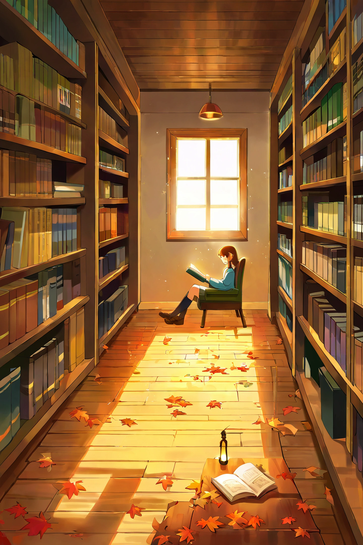 Cozy Bookshop lofi wallpaper