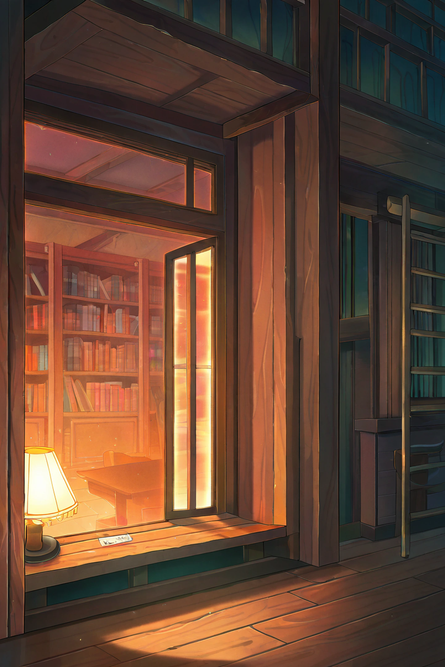 Cozy Bookshop lofi wallpaper