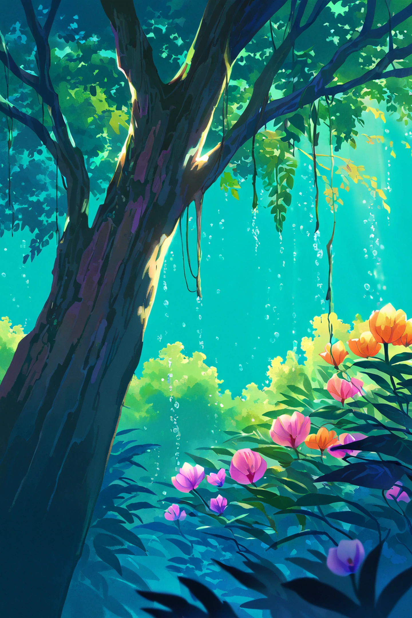 Greenhouse Morning lofi wallpaper