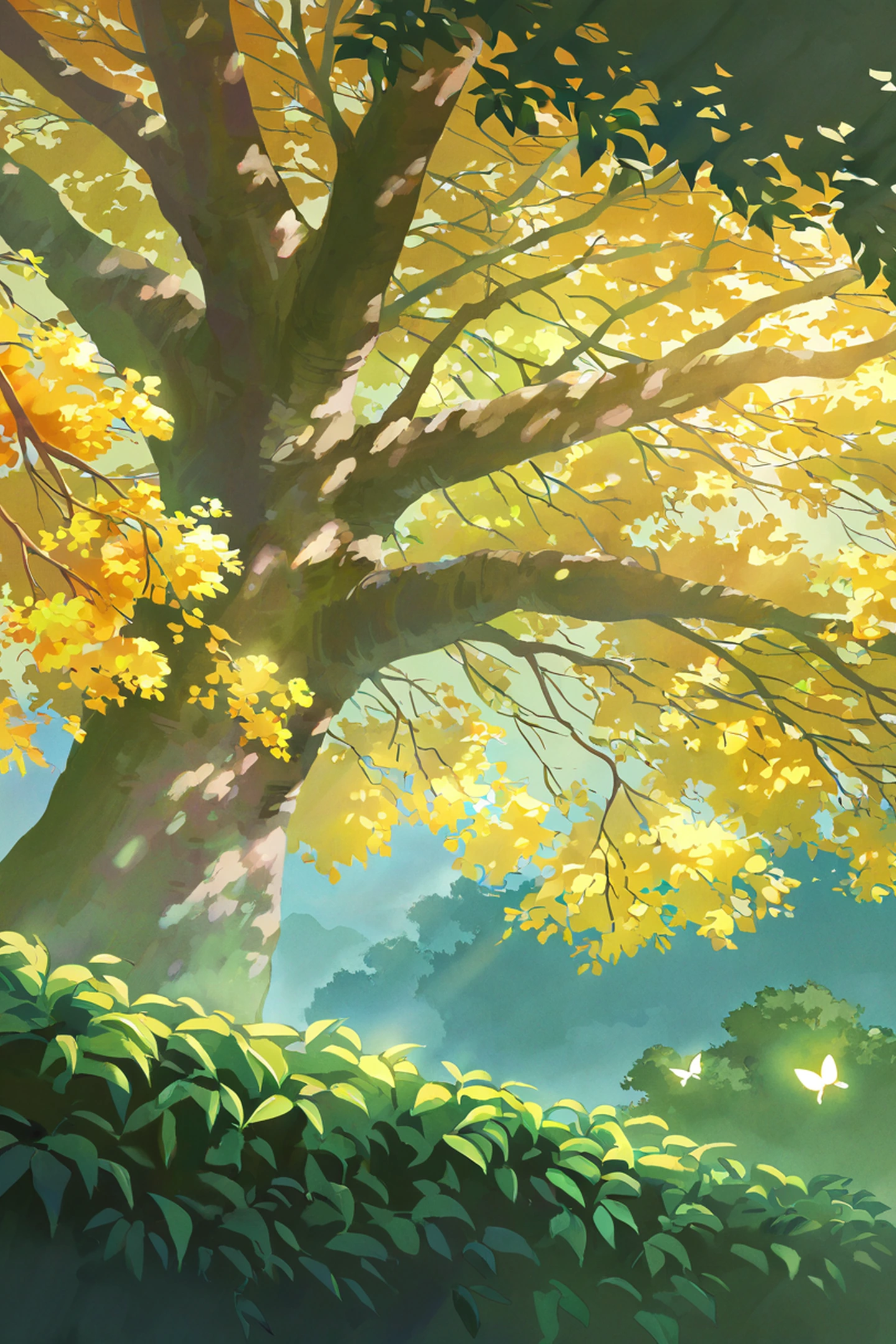 Greenhouse Morning lofi wallpaper