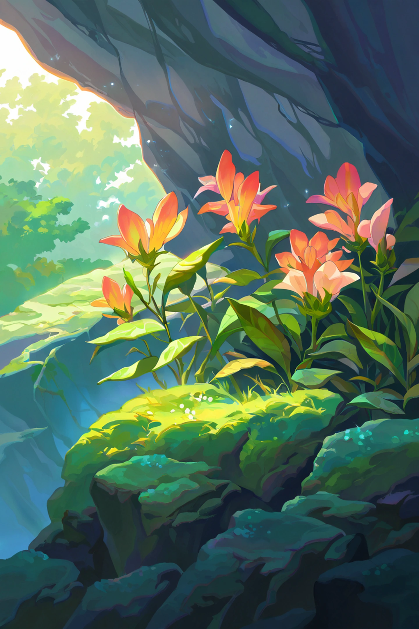 Greenhouse Morning lofi wallpaper