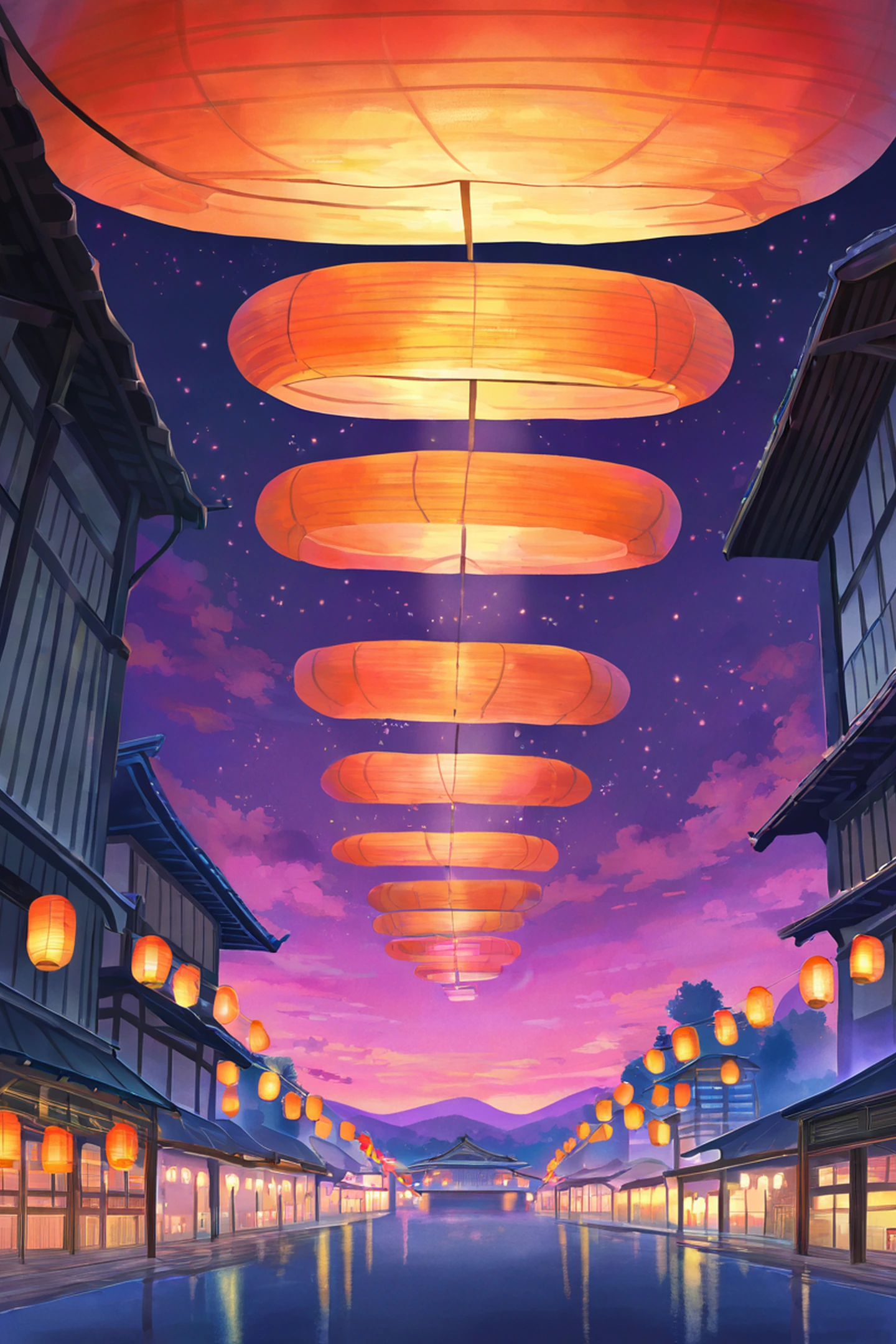 Lantern Festival Night lofi wallpaper
