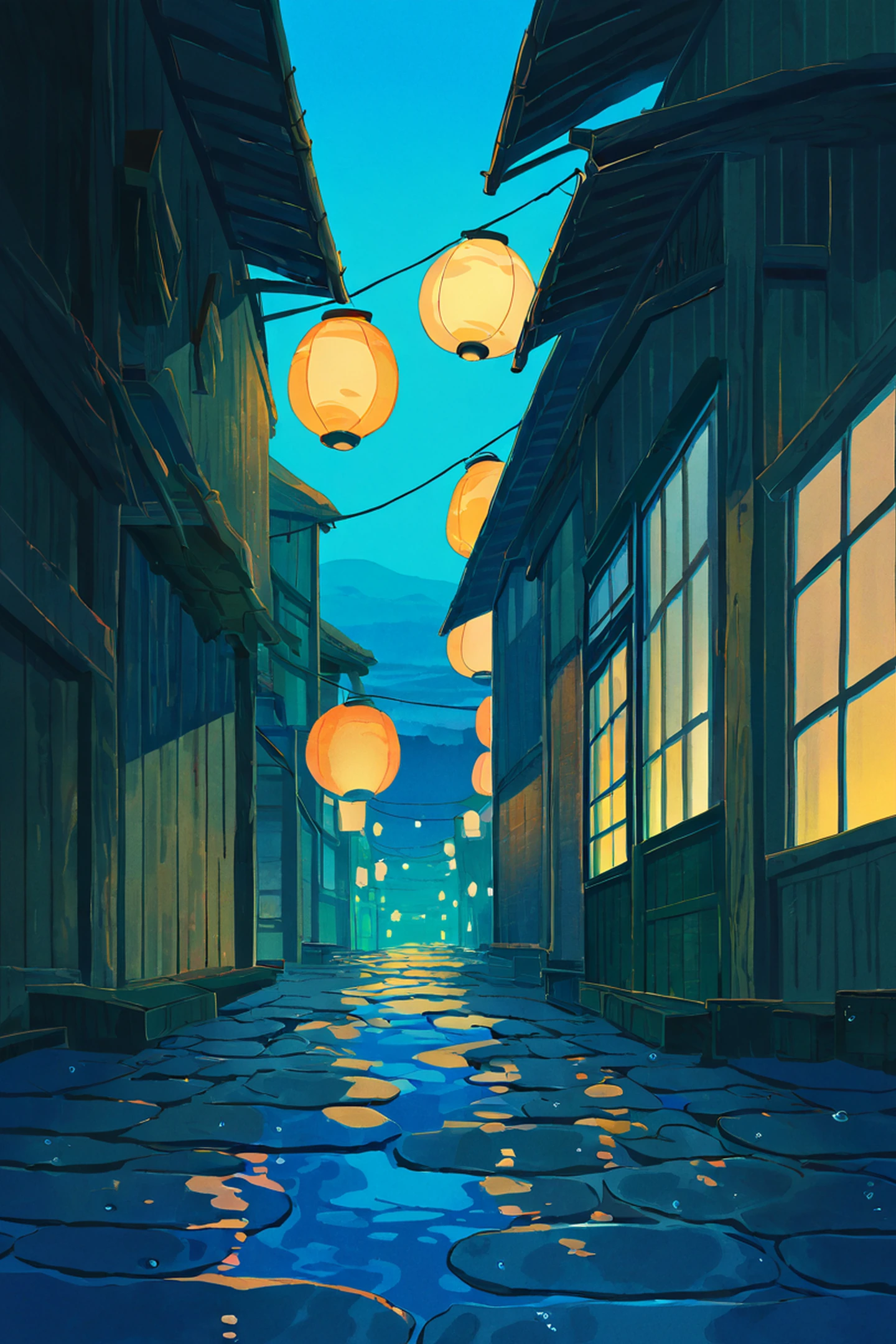 Lantern Festival Night lofi wallpaper