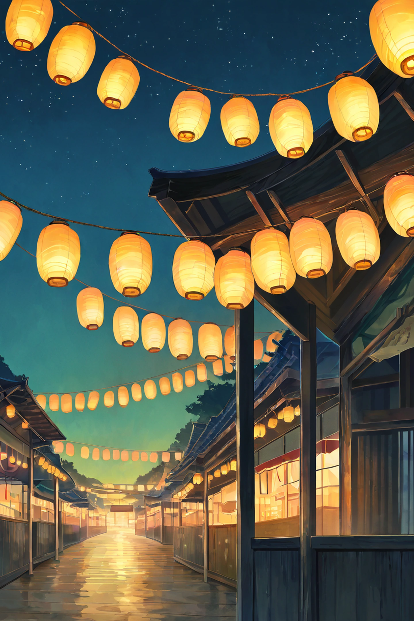 Lantern Festival Night lofi wallpaper