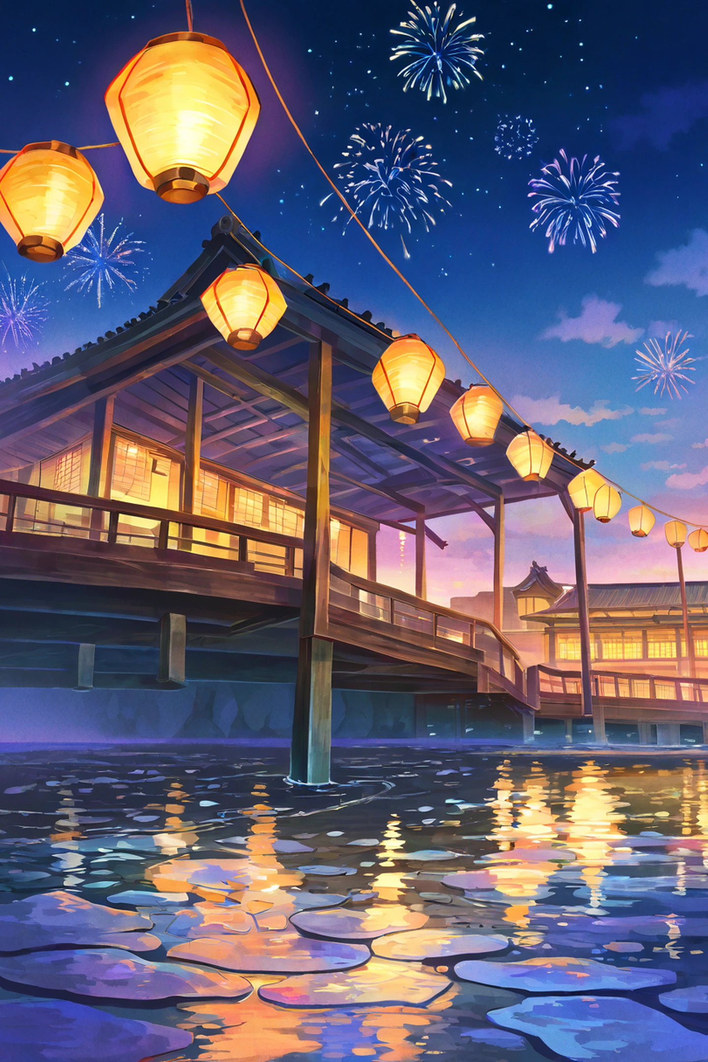 Lantern Festival Night lofi wallpaper