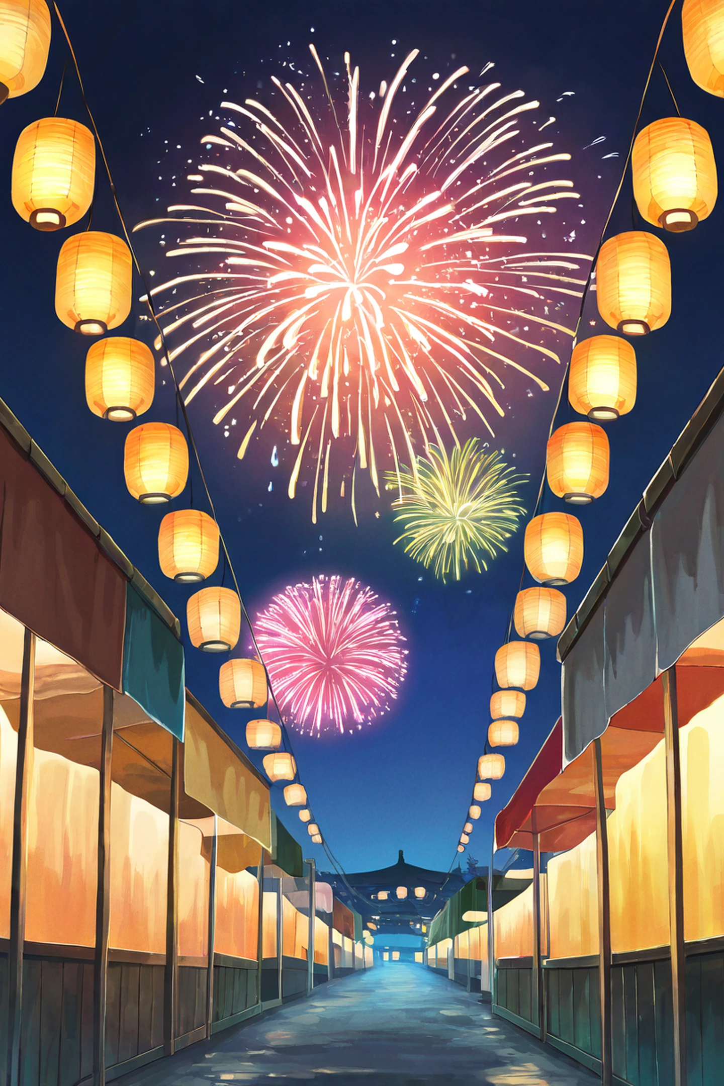 Lantern Festival Night lofi wallpaper