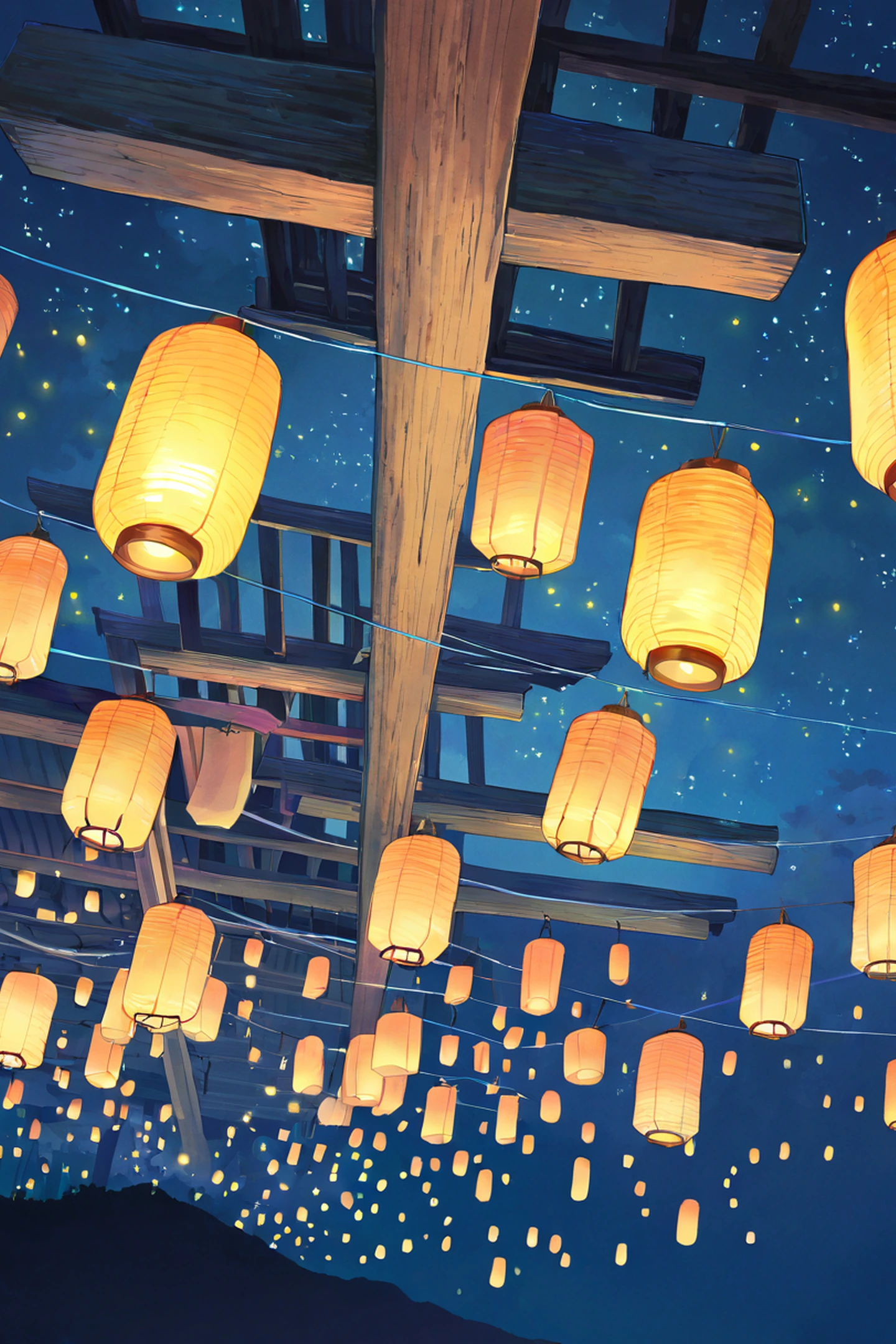 Lantern Festival Night lofi wallpaper
