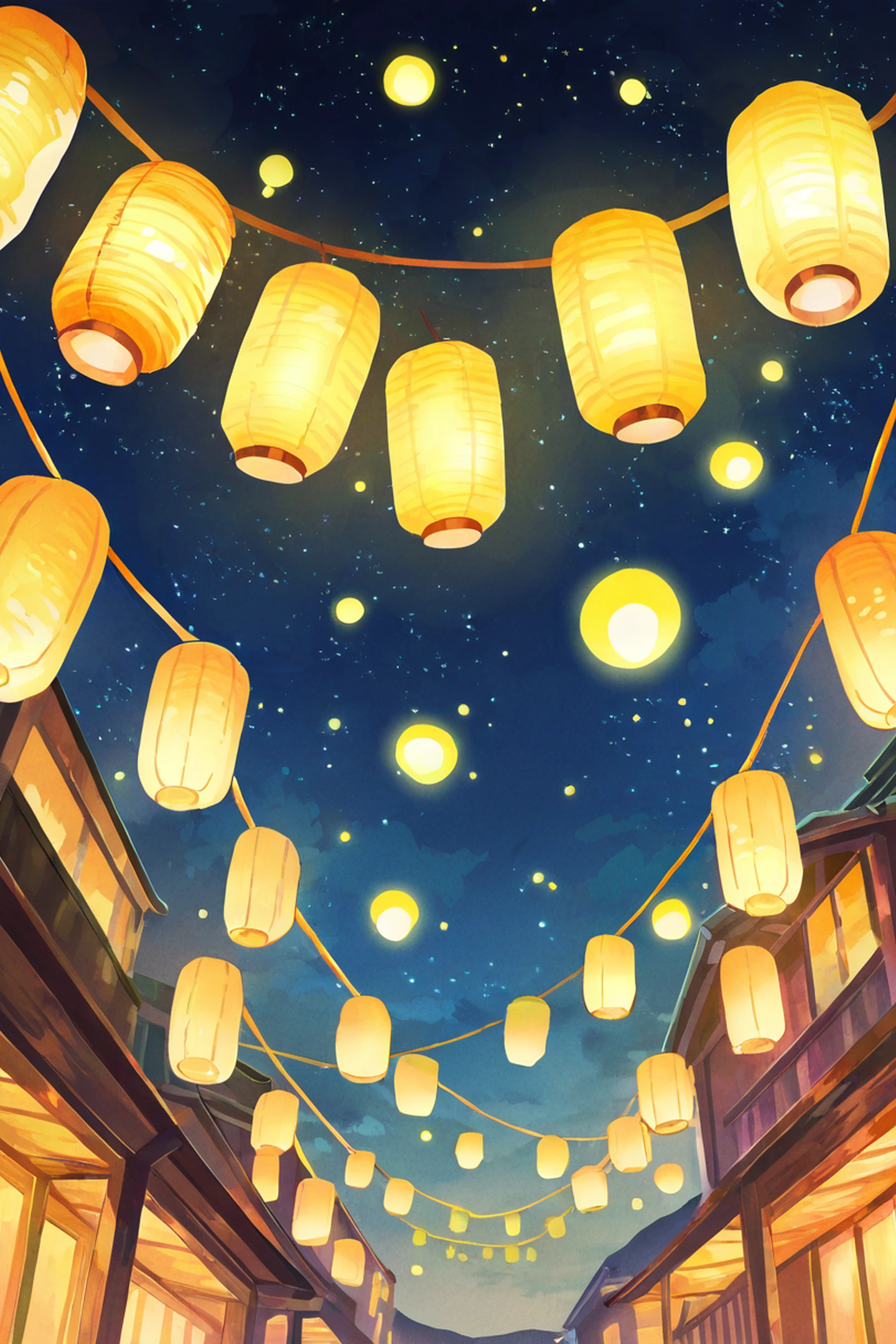 Lantern Festival Night lofi wallpaper