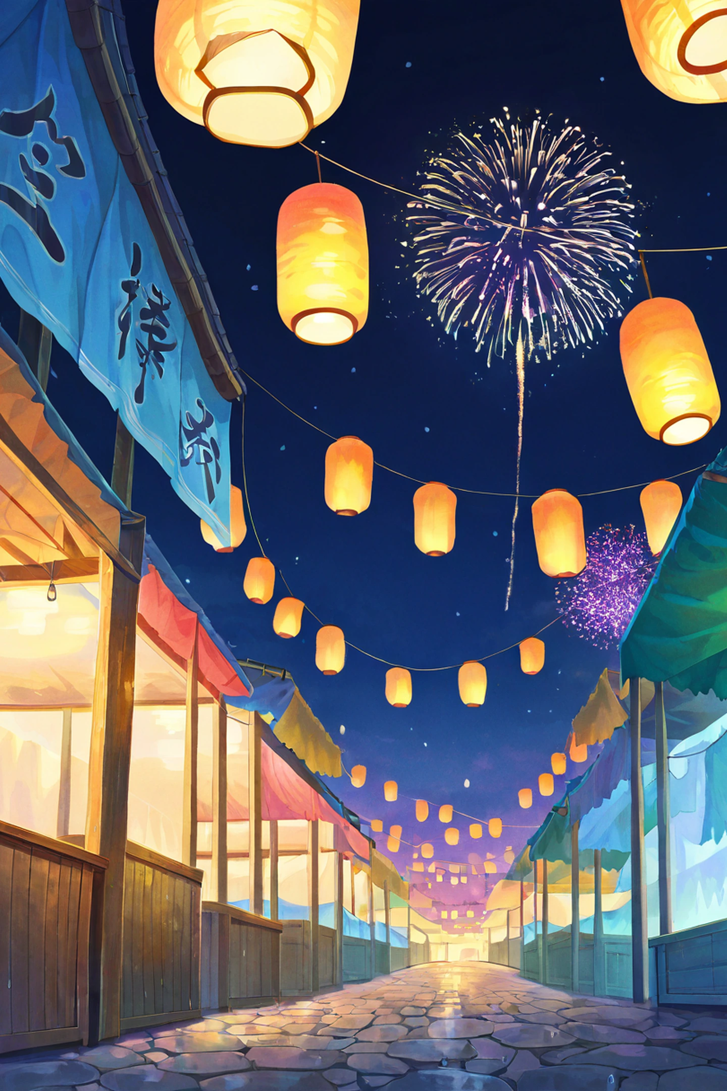 Lantern Festival Night lofi wallpaper