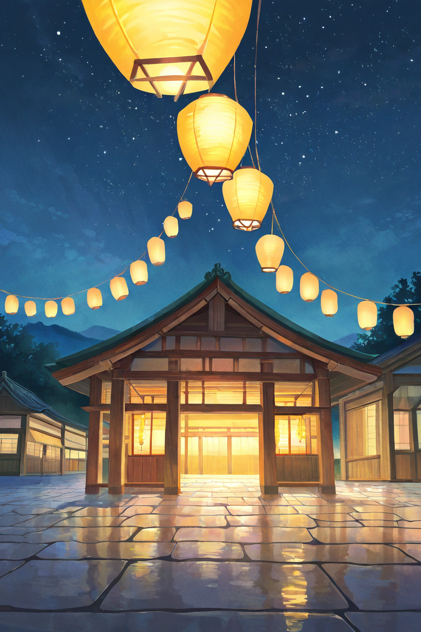 Lantern Festival Night lofi wallpaper