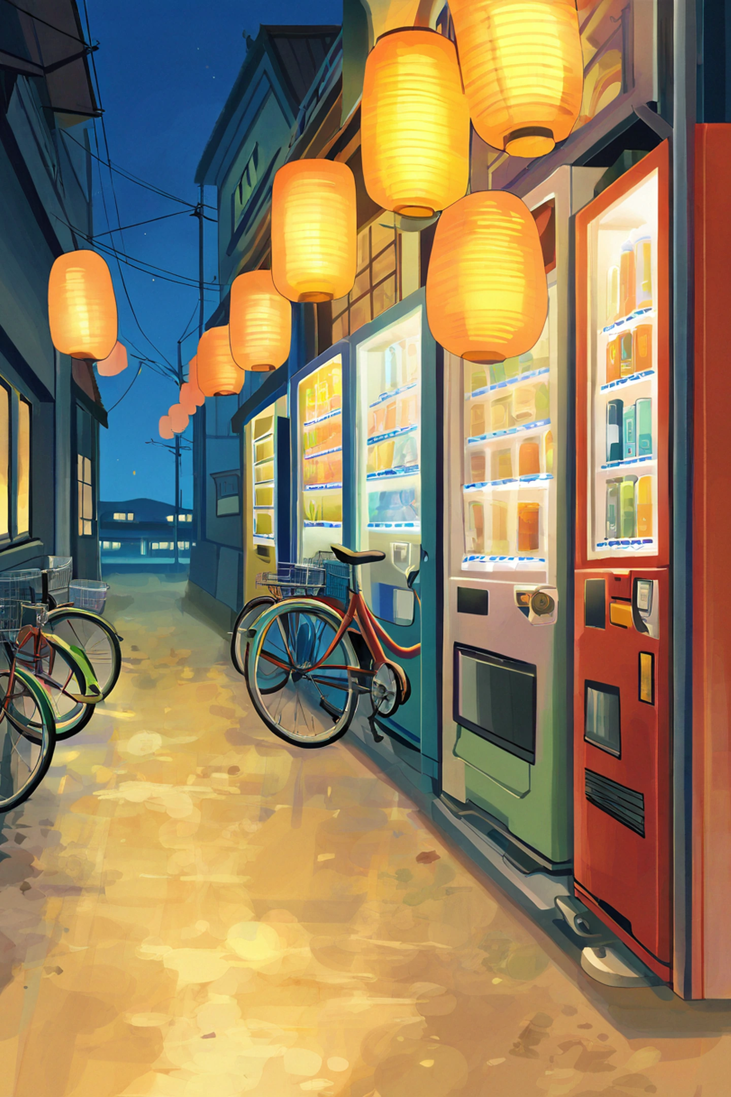 night market lofi wallpaper