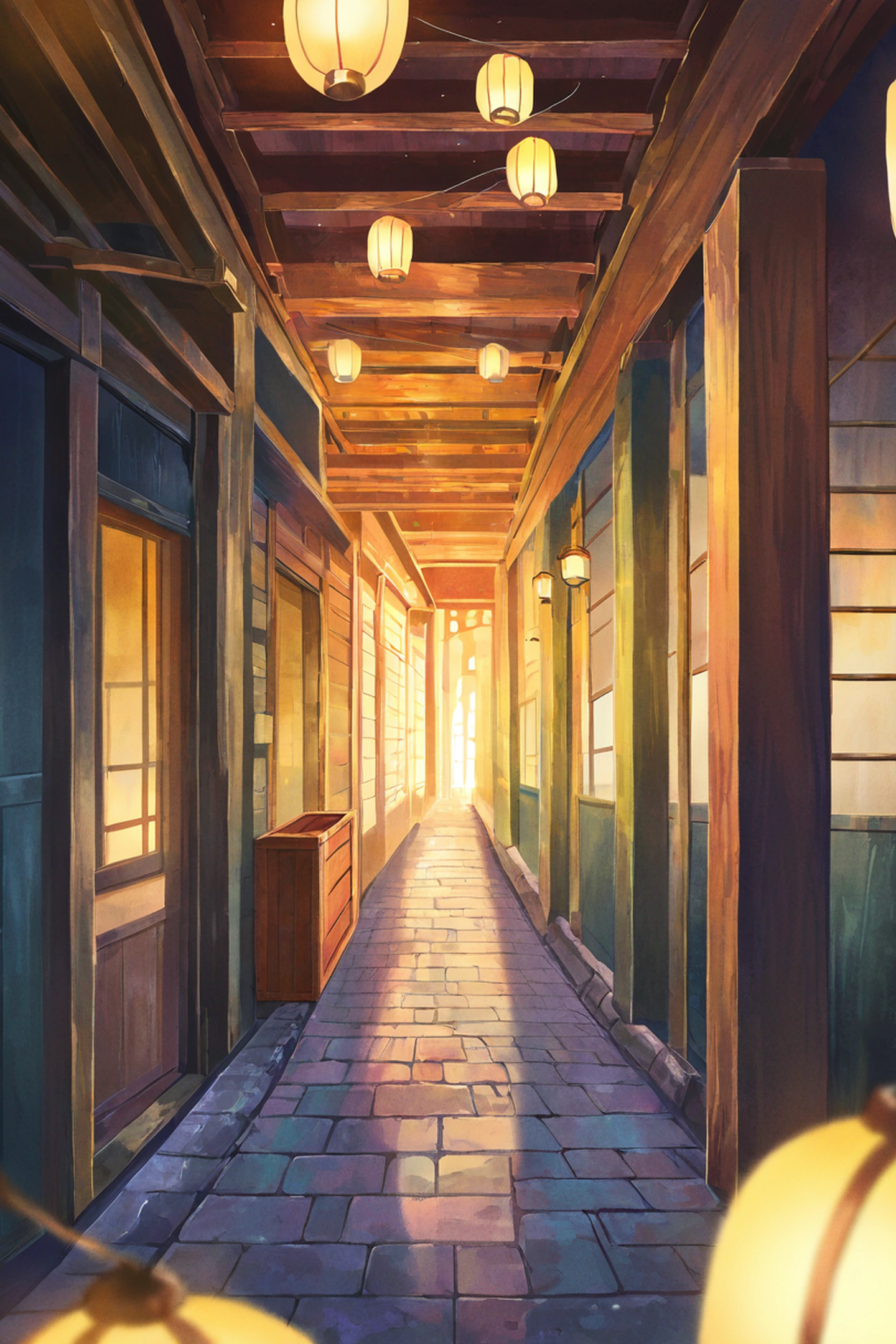 night market lofi wallpaper