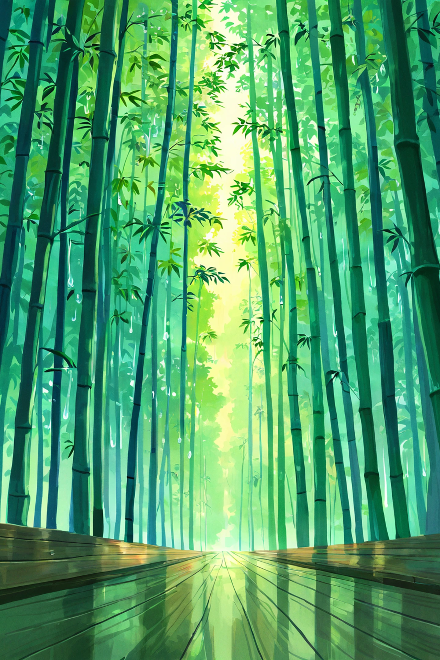 Rainy Porch Engawa lofi wallpaper