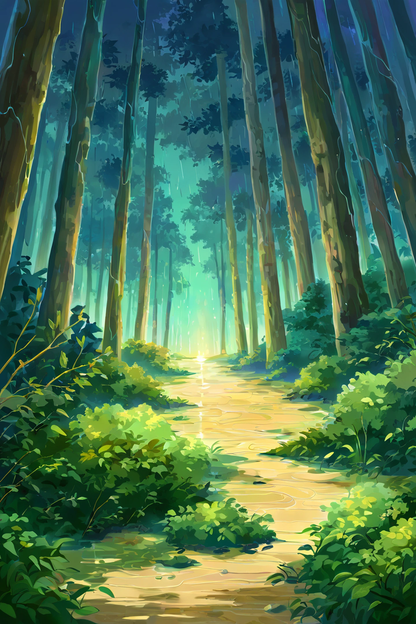 Rainy Porch Engawa lofi wallpaper