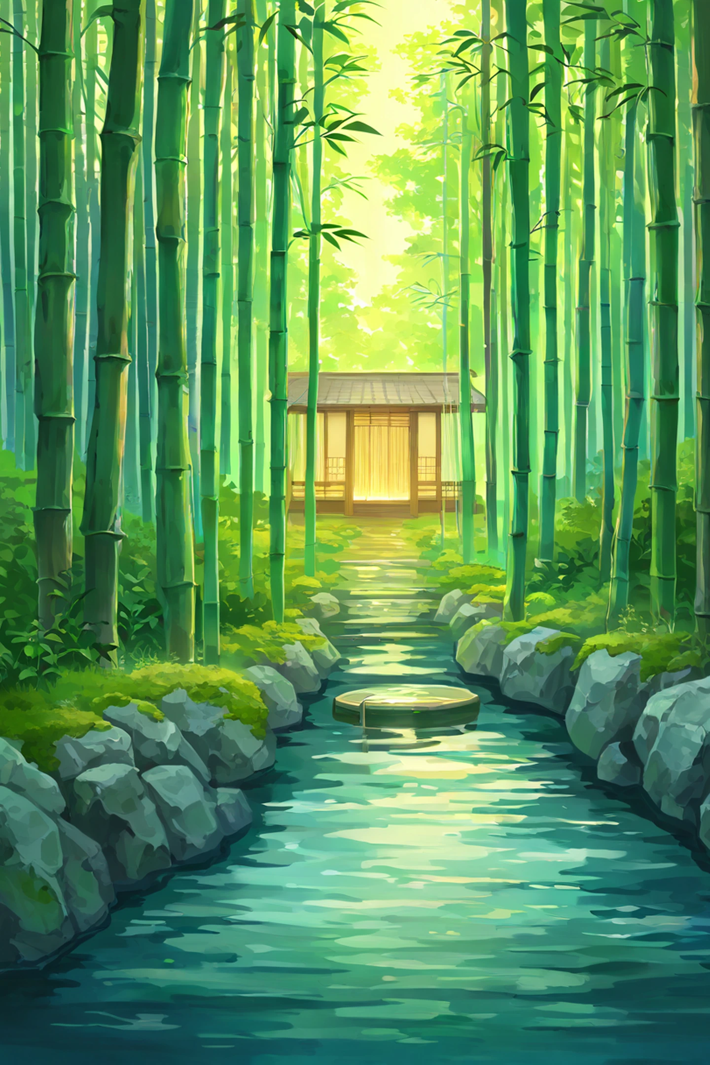 Rainy Porch Engawa lofi wallpaper