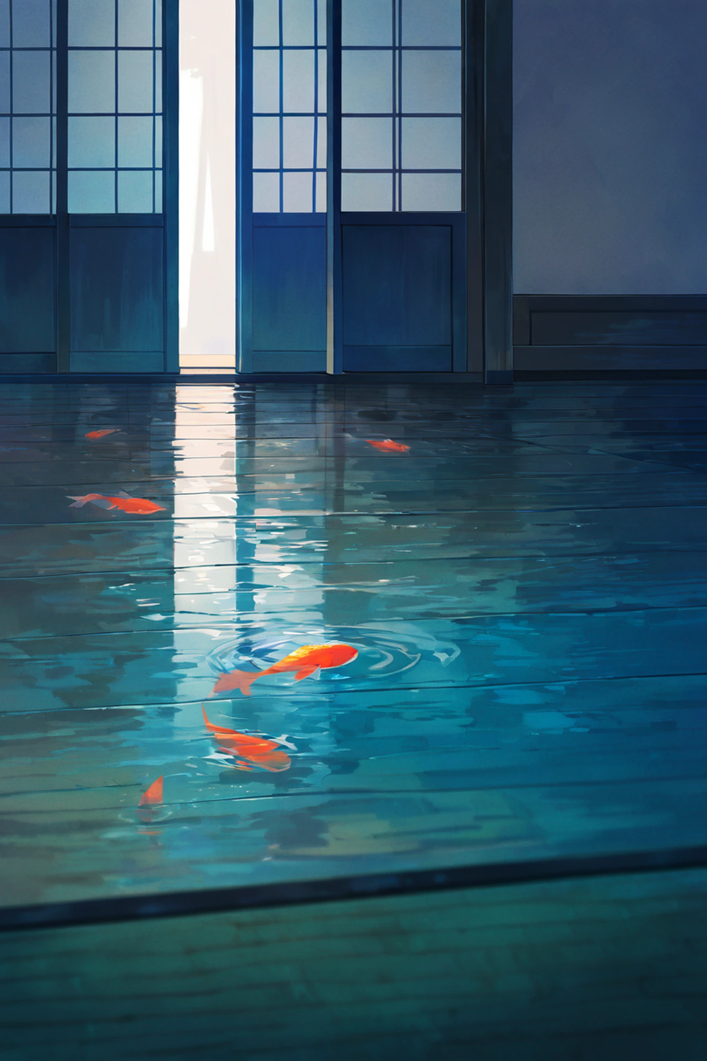 Rainy Porch Engawa lofi wallpaper