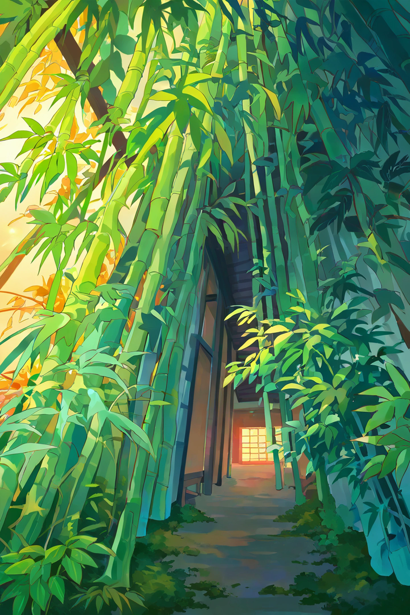 Rainy Porch Engawa lofi wallpaper