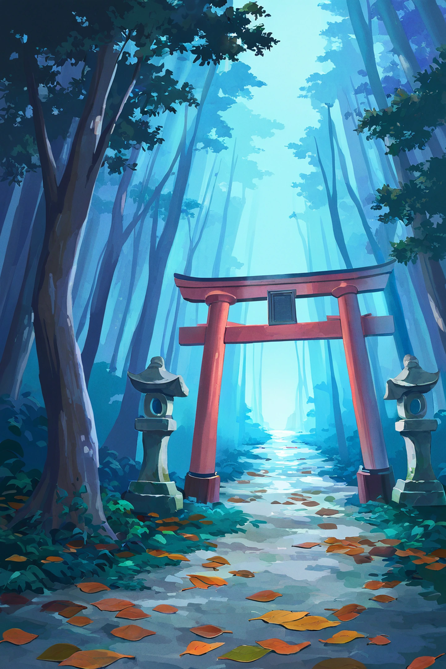 Shrine Torii lofi wallpaper