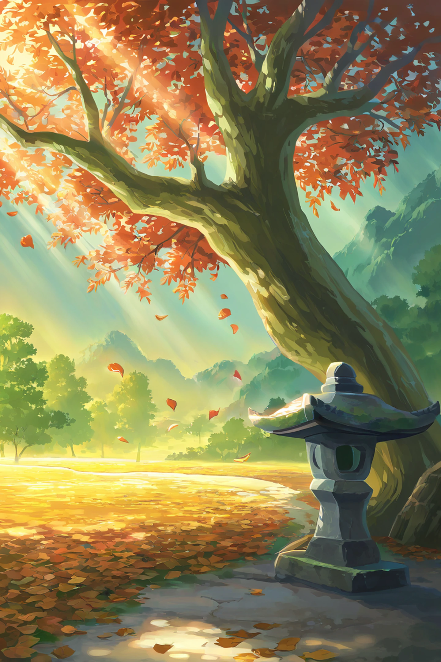 Shrine Torii lofi wallpaper