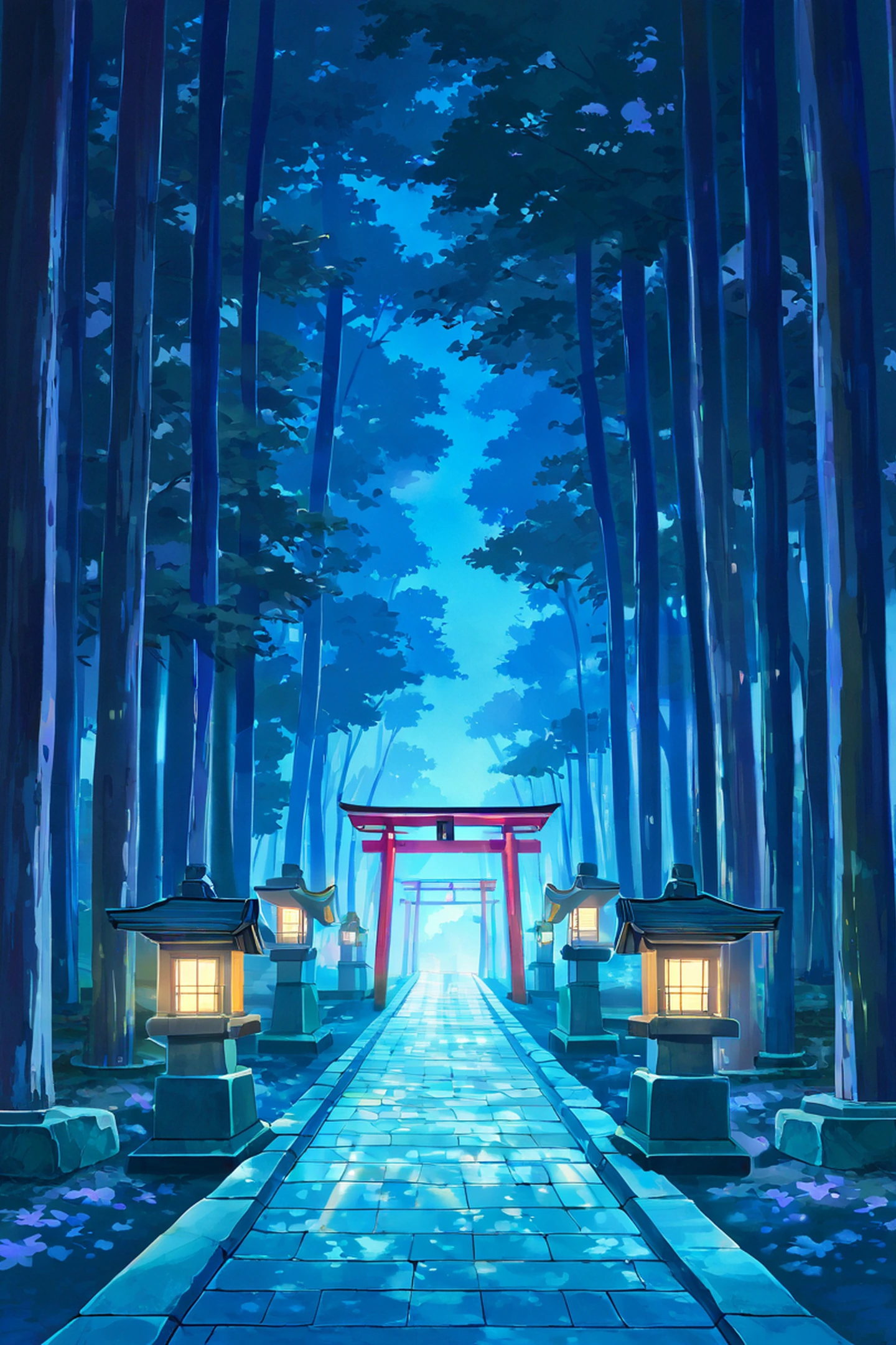 Shrine Torii lofi wallpaper