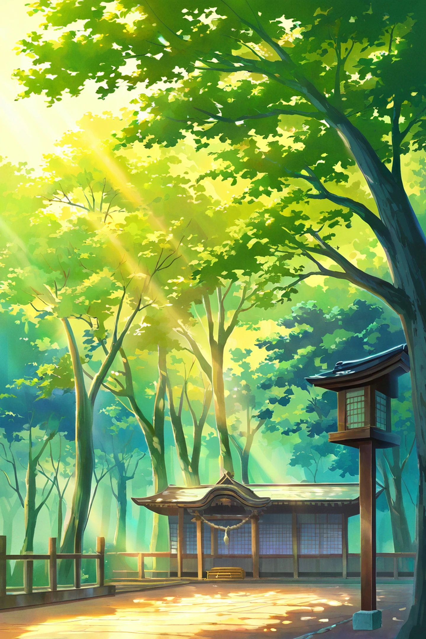 Shrine Torii lofi wallpaper