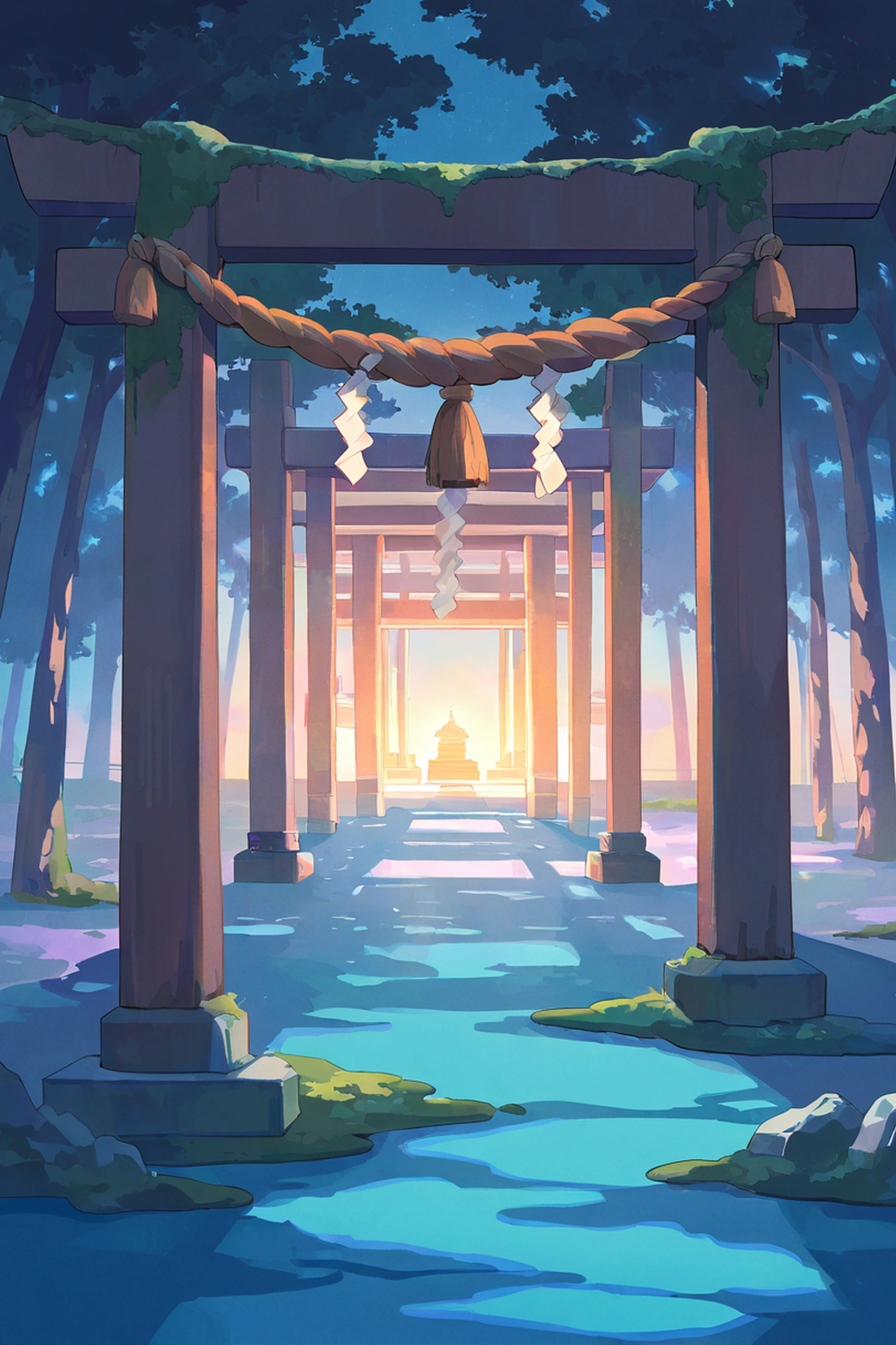 Shrine Torii lofi wallpaper