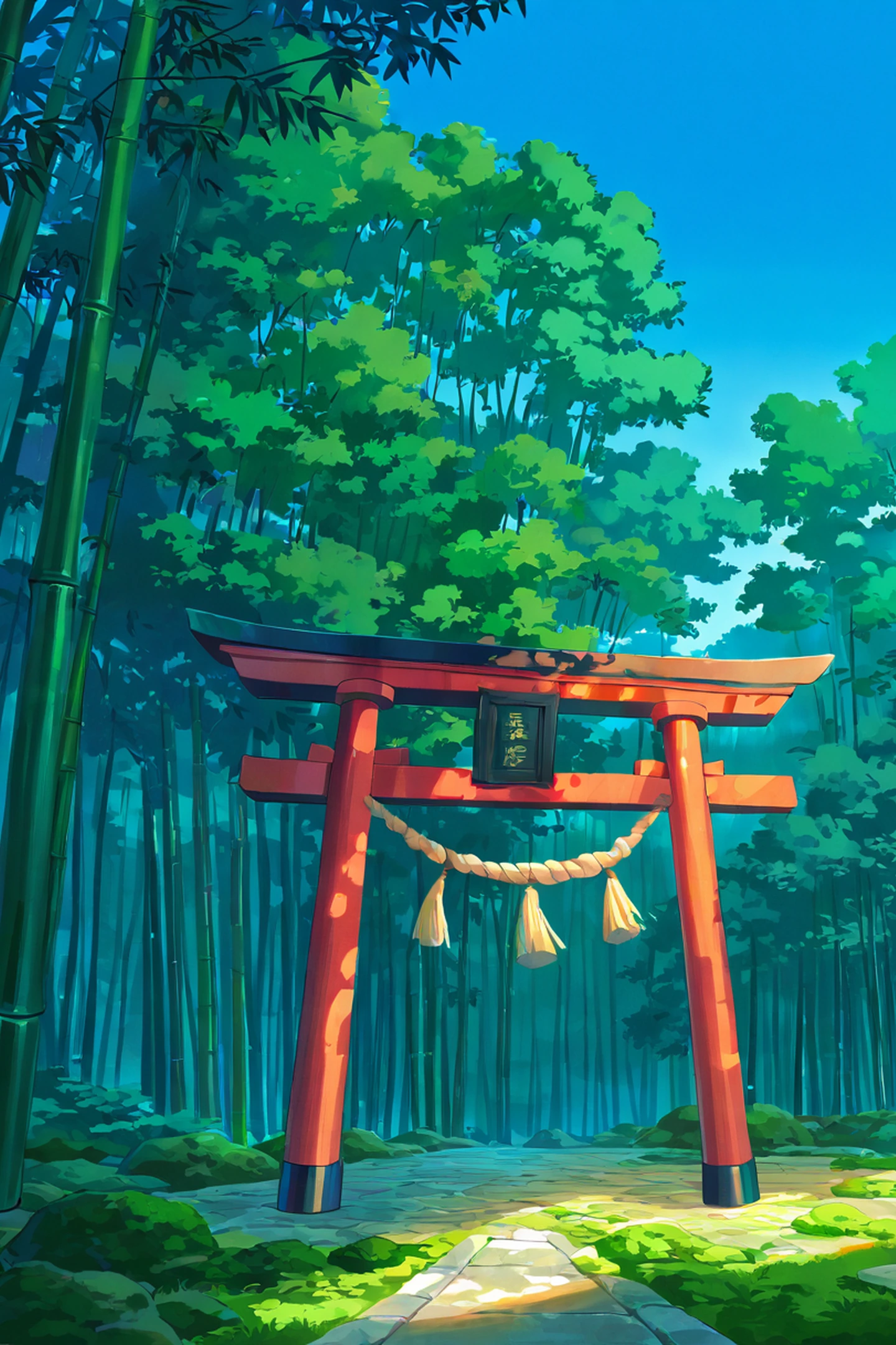 Shrine Torii lofi wallpaper