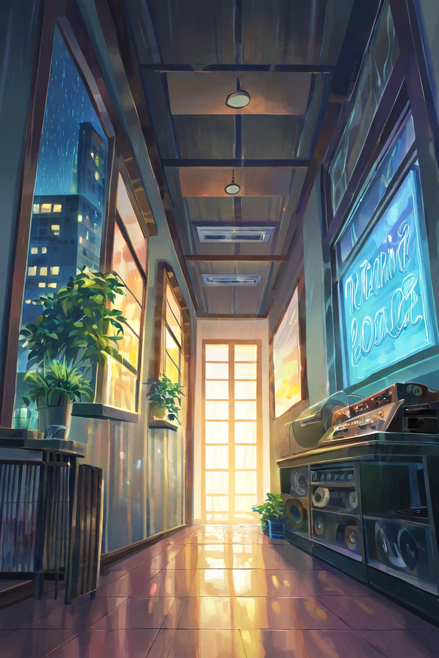 Vinyl Record Shop lofi wallpaper