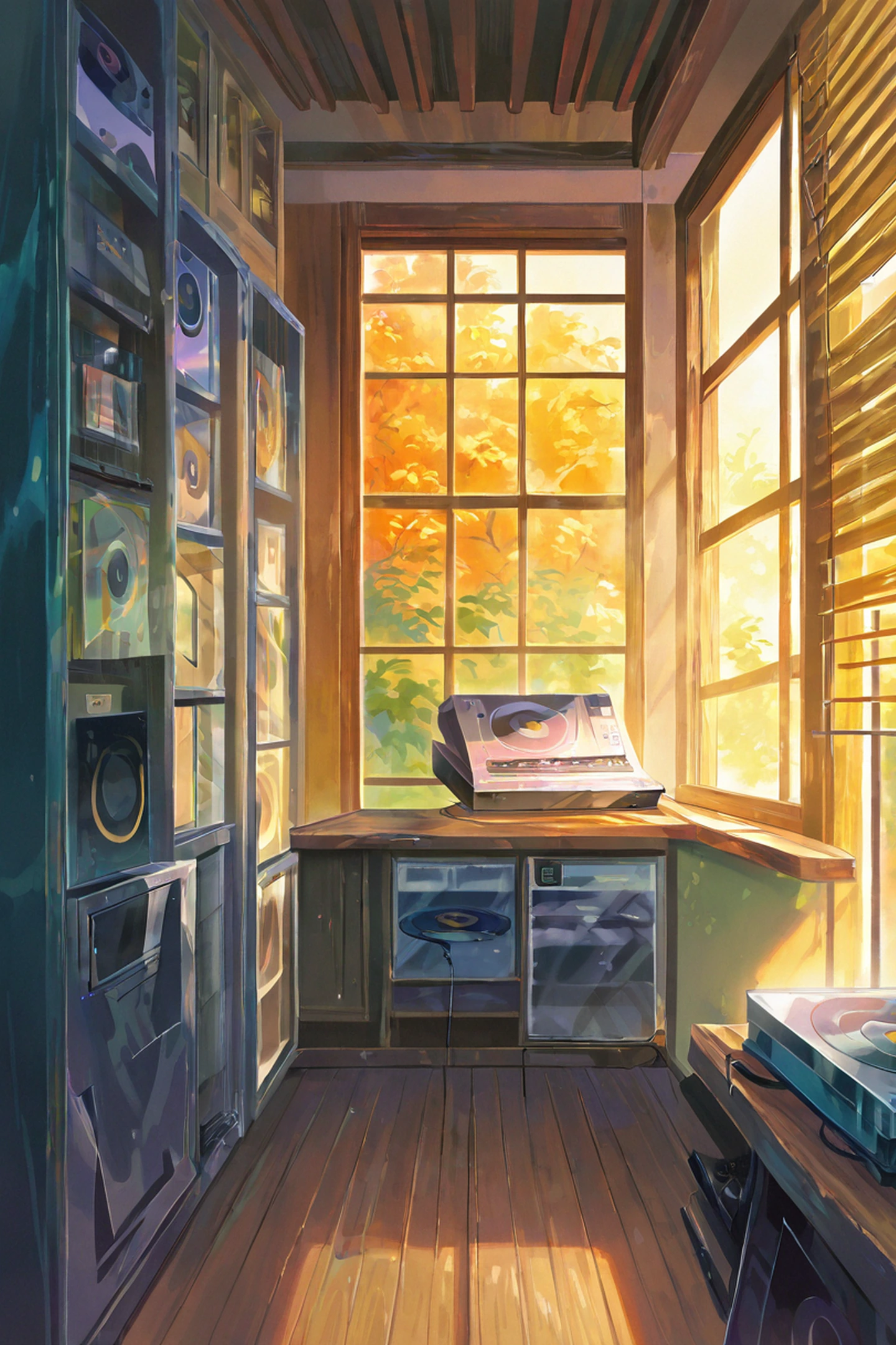 Vinyl Record Shop lofi wallpaper