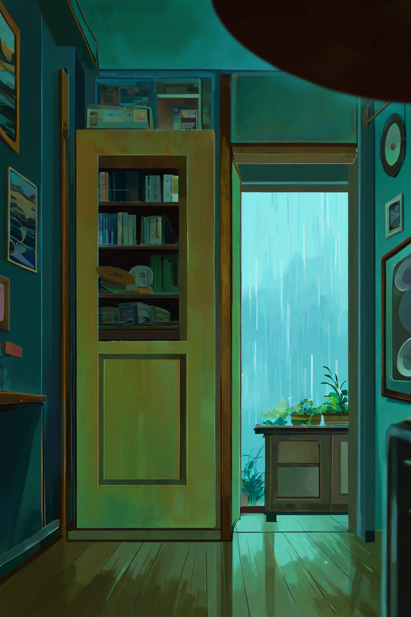Vinyl Record Shop lofi wallpaper