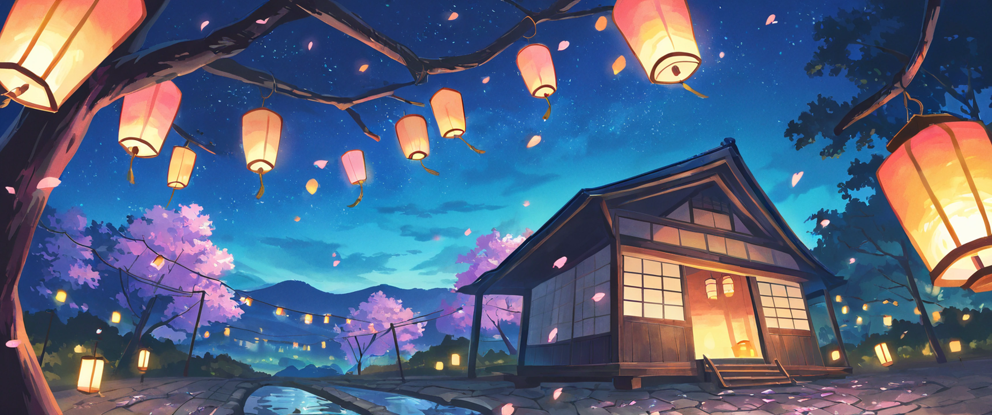 Cherry Blossom Path Cherry Blossom Path 1961407547 lofi anime wallpaper free download