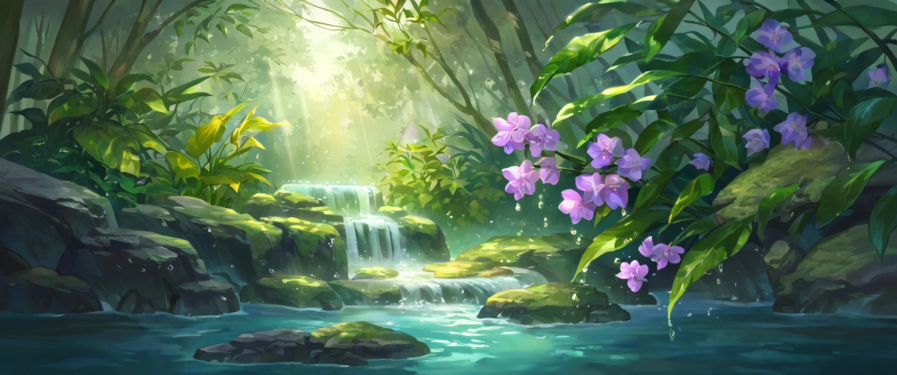 Greenhouse Morning lofi wallpaper