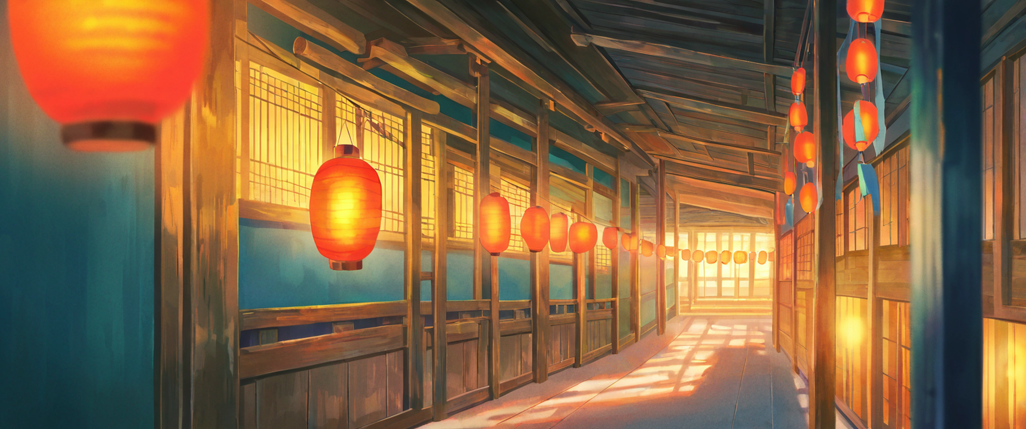 Lantern Festival Night lofi wallpaper
