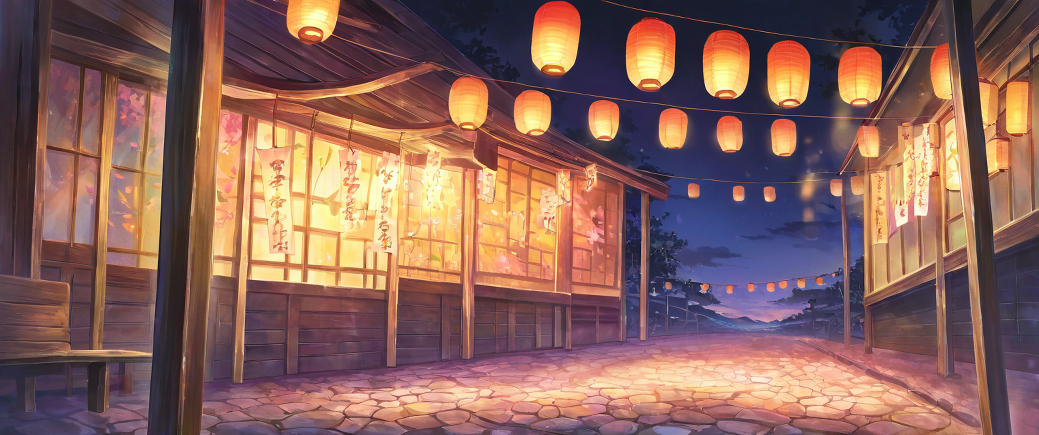 Lantern Festival Night lofi wallpaper