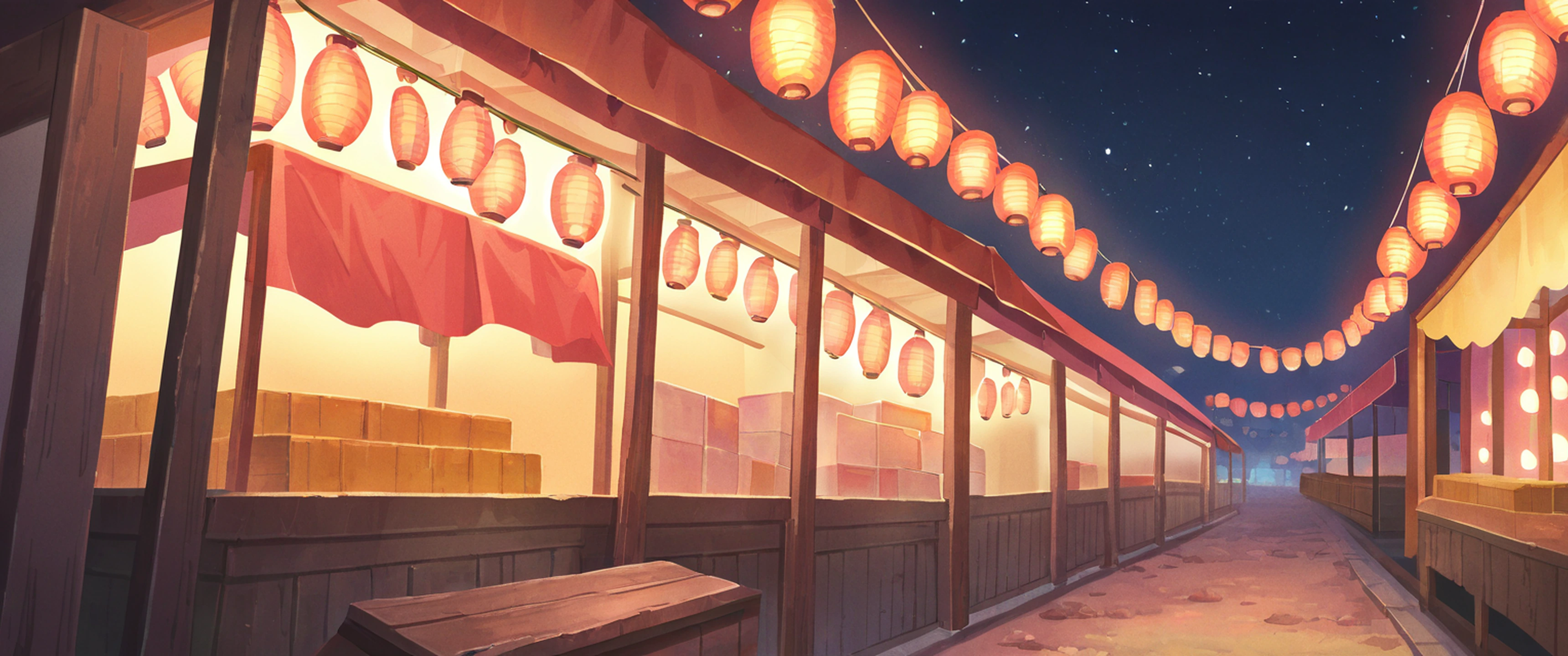 Lantern Festival Night lofi wallpaper