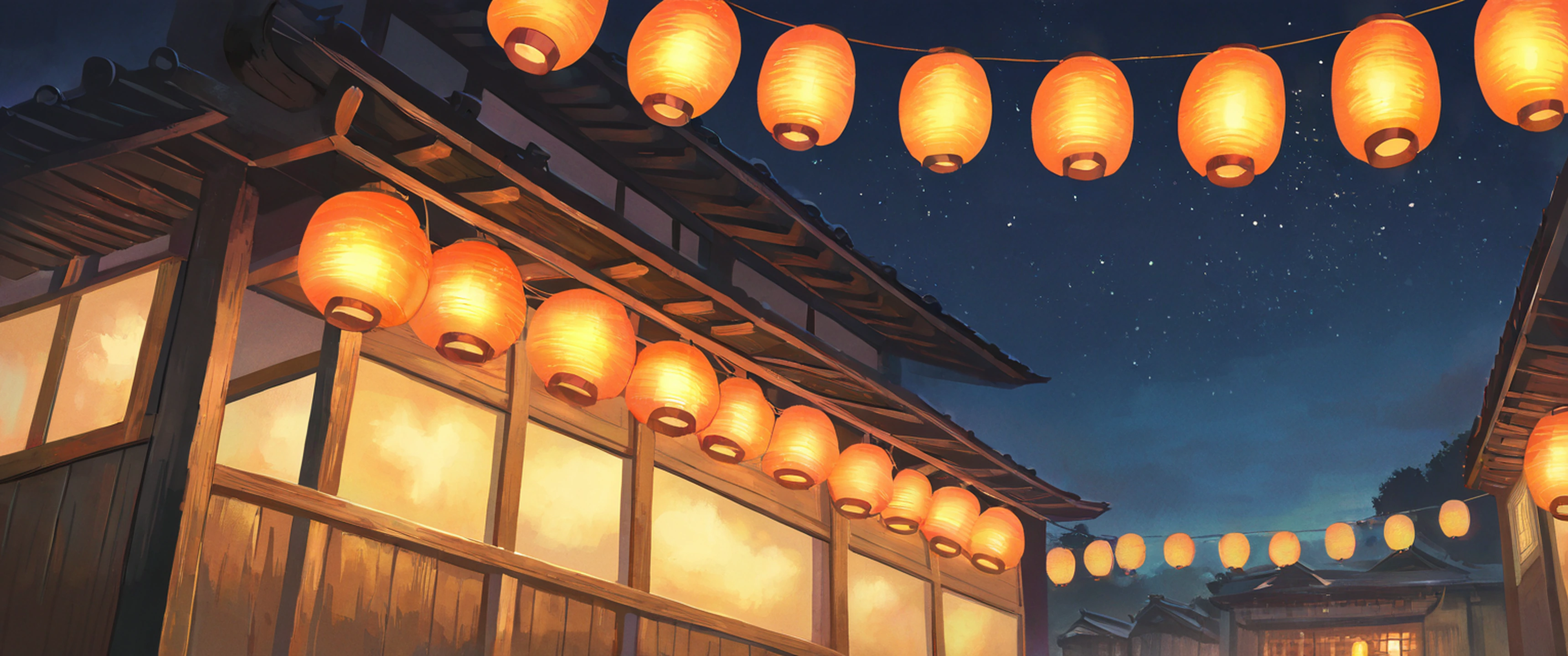 Lantern Festival Night lofi wallpaper