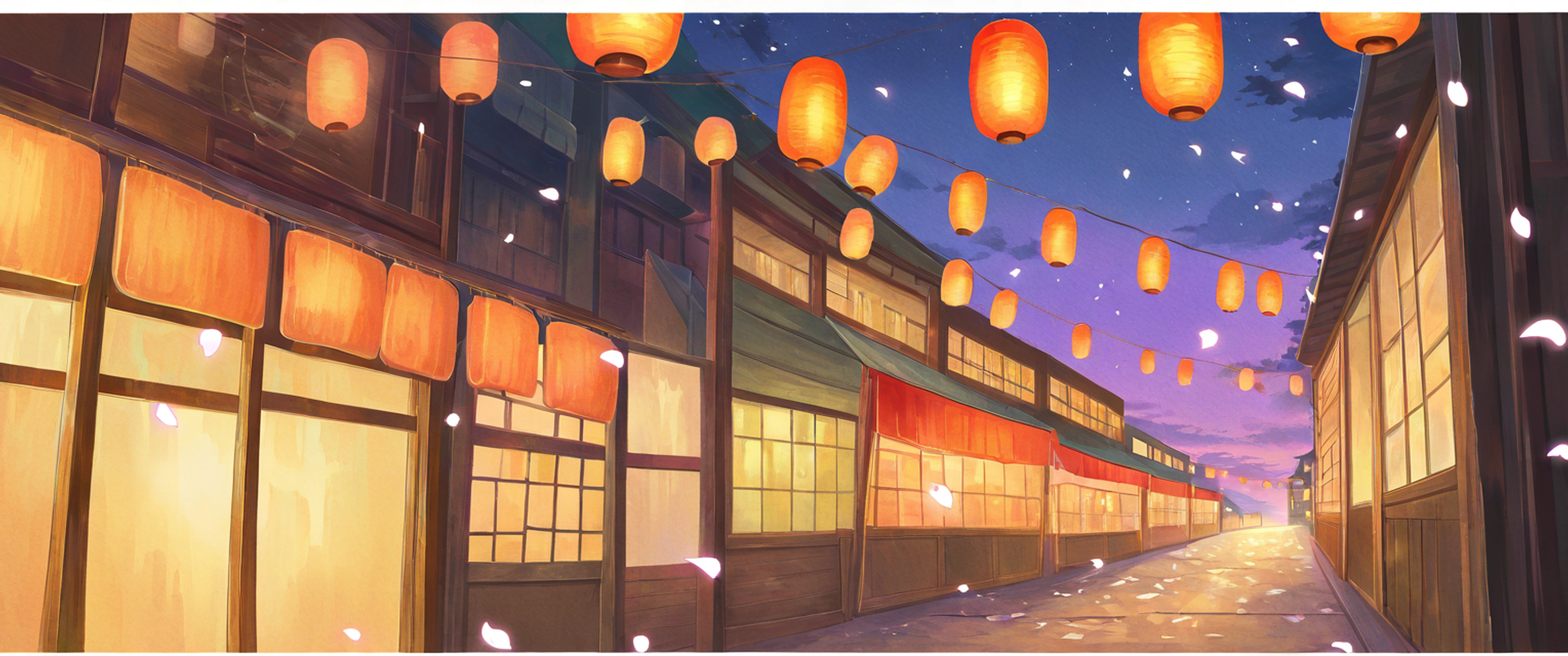 Lantern Festival Night lofi wallpaper