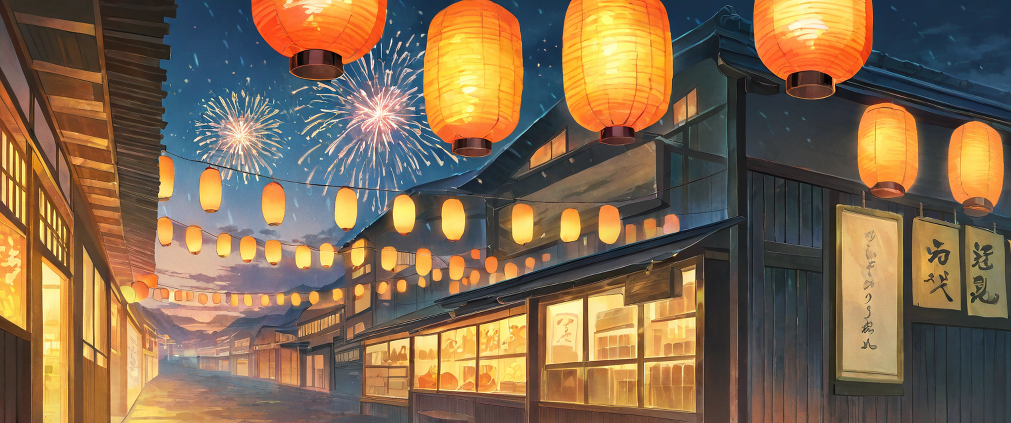 Lantern Festival Night lofi wallpaper