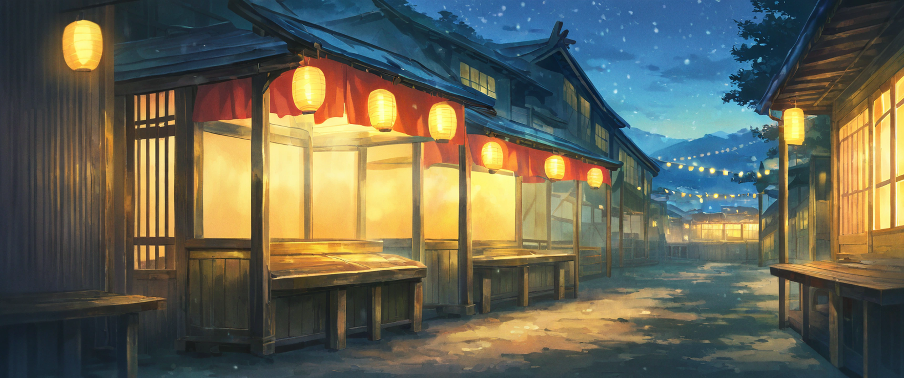 Lantern Festival Night lofi wallpaper