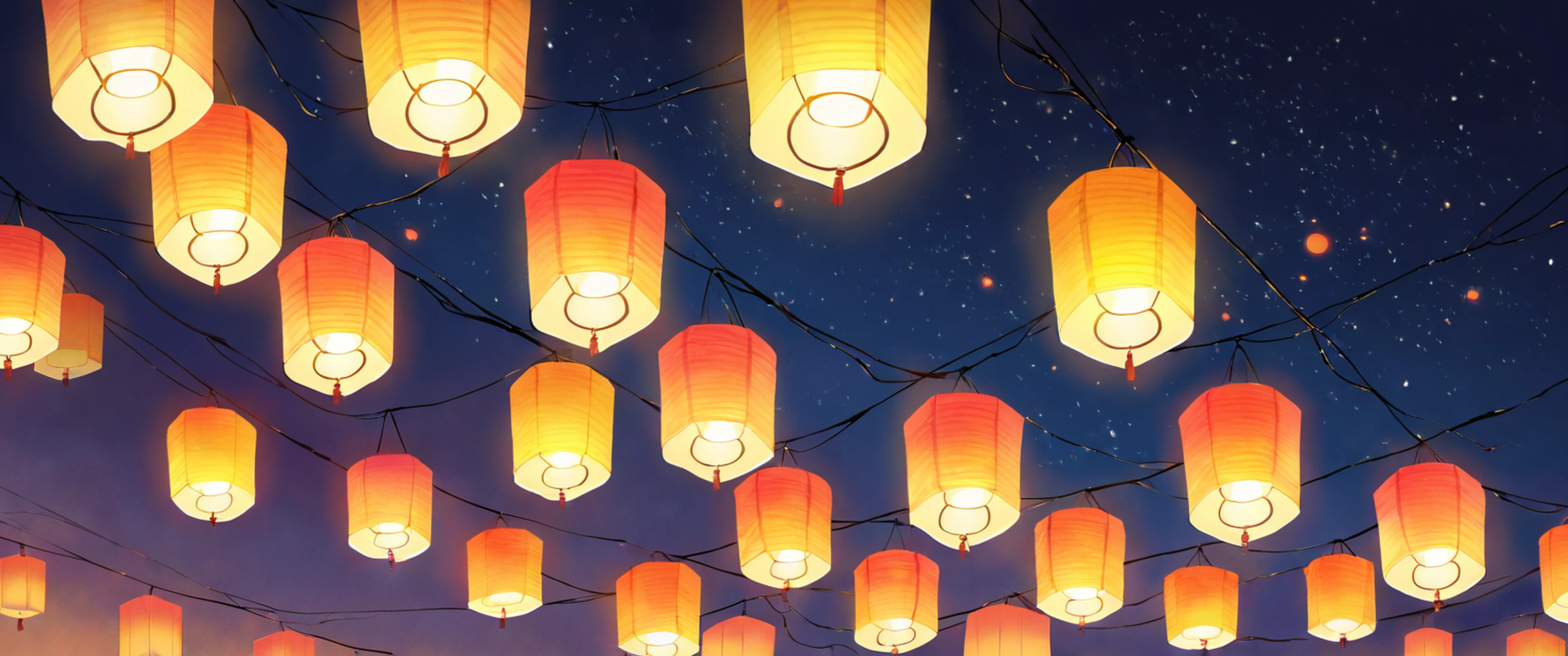 Lantern Festival Night lofi wallpaper