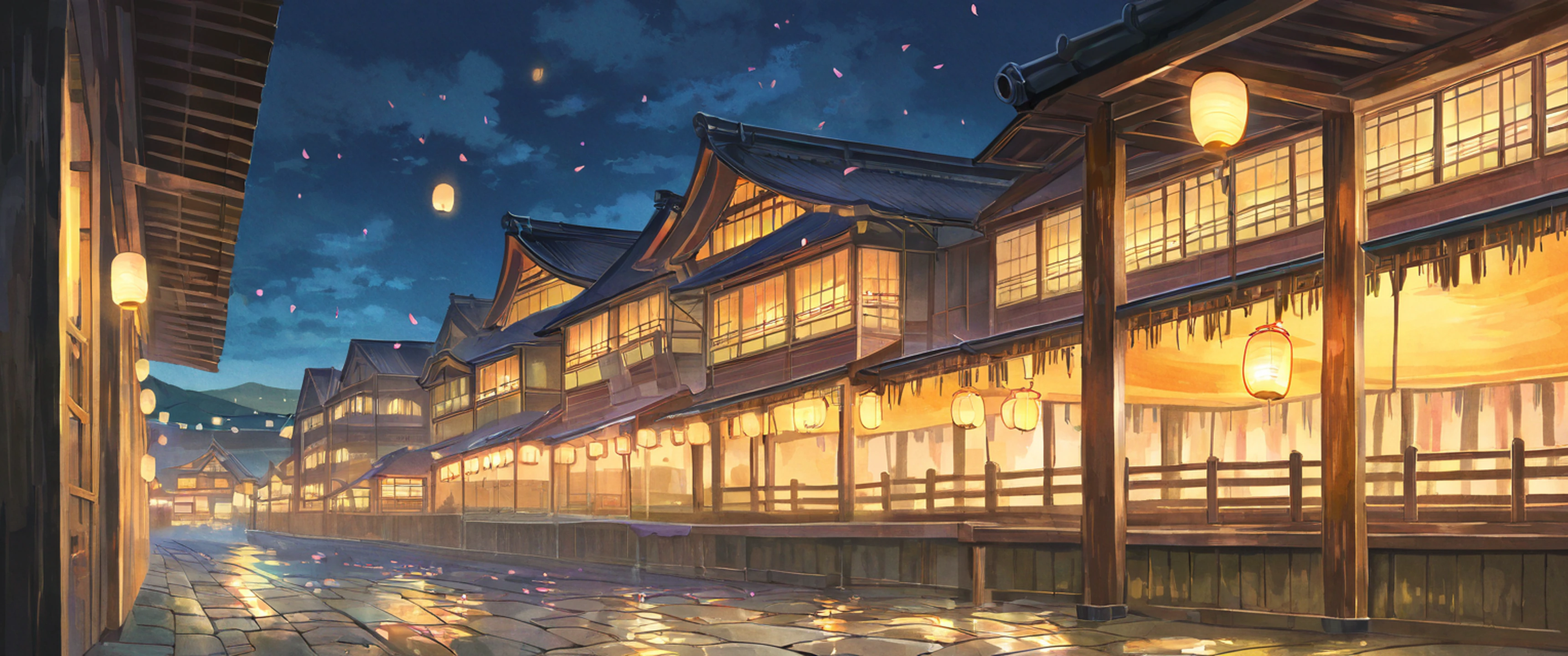 Lantern Festival Night lofi wallpaper