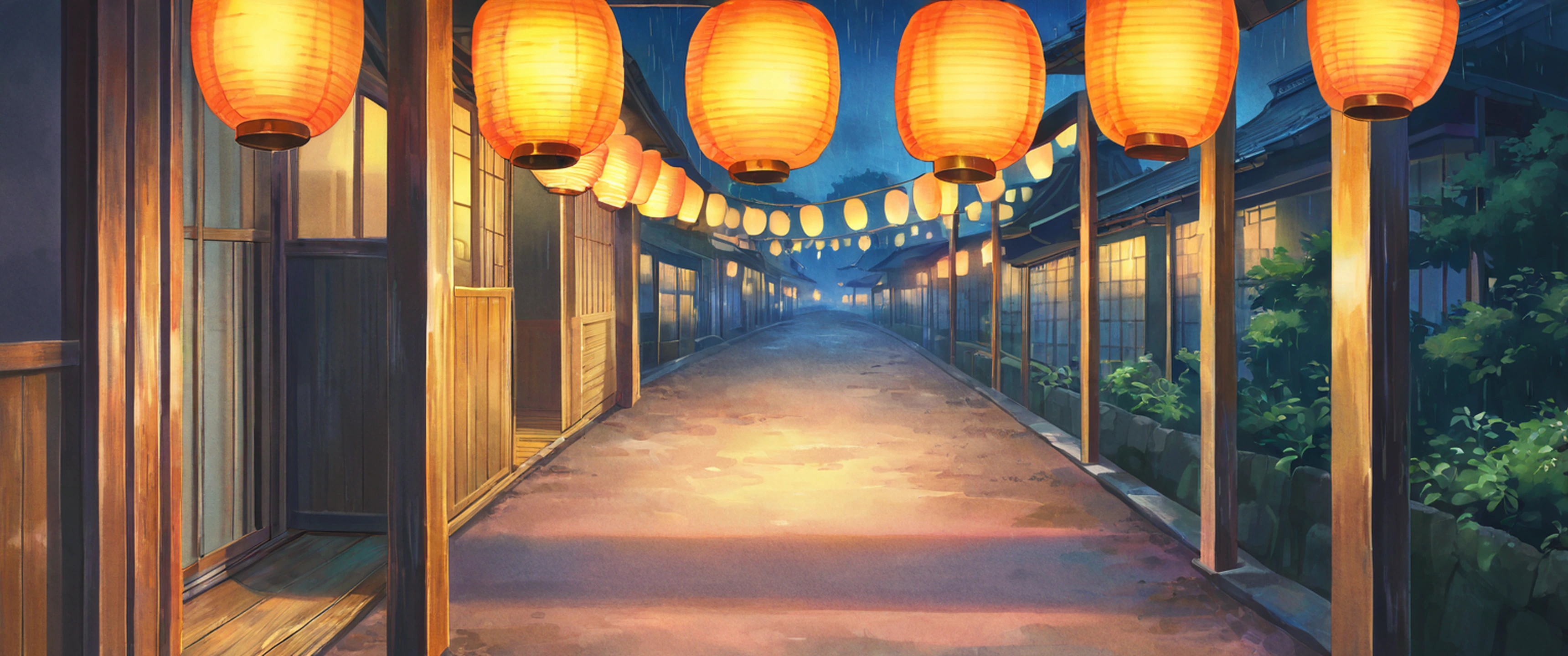 Lantern Festival Night lofi wallpaper