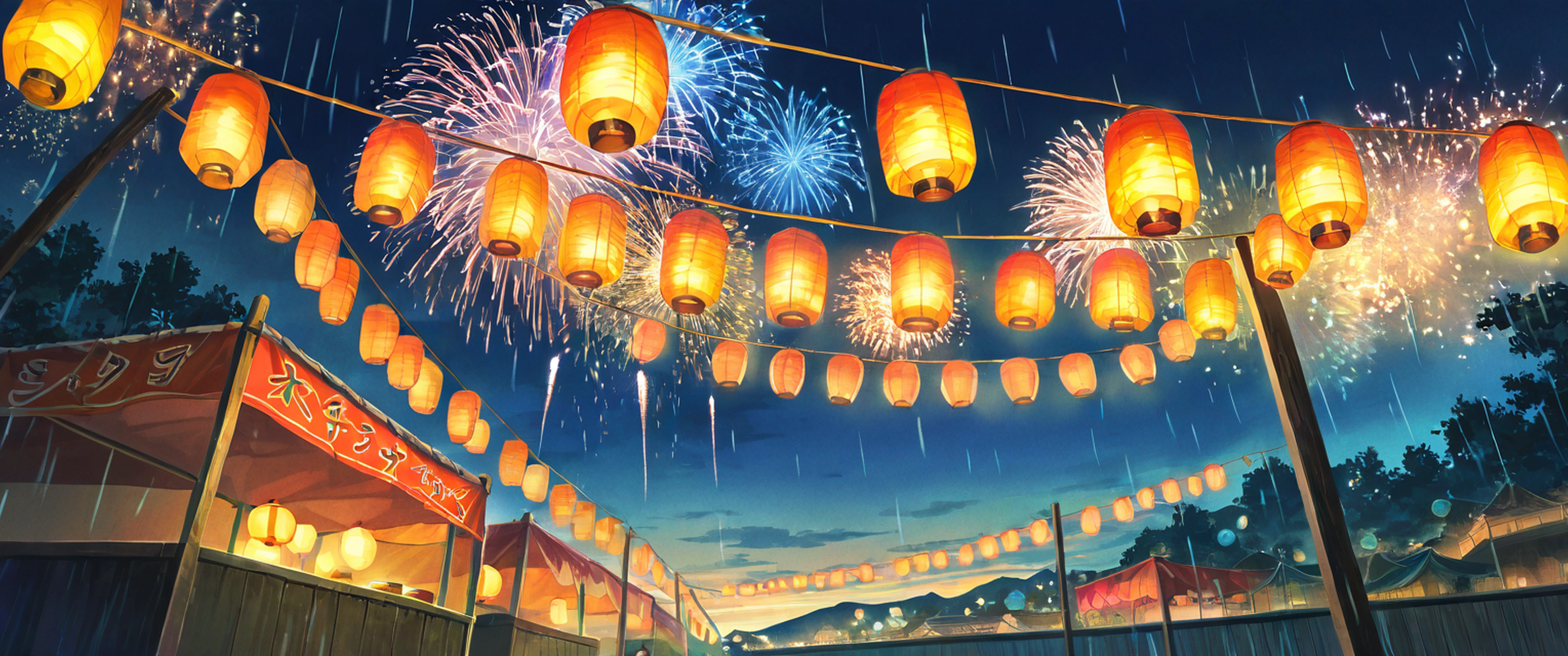 Lantern Festival Night lofi wallpaper