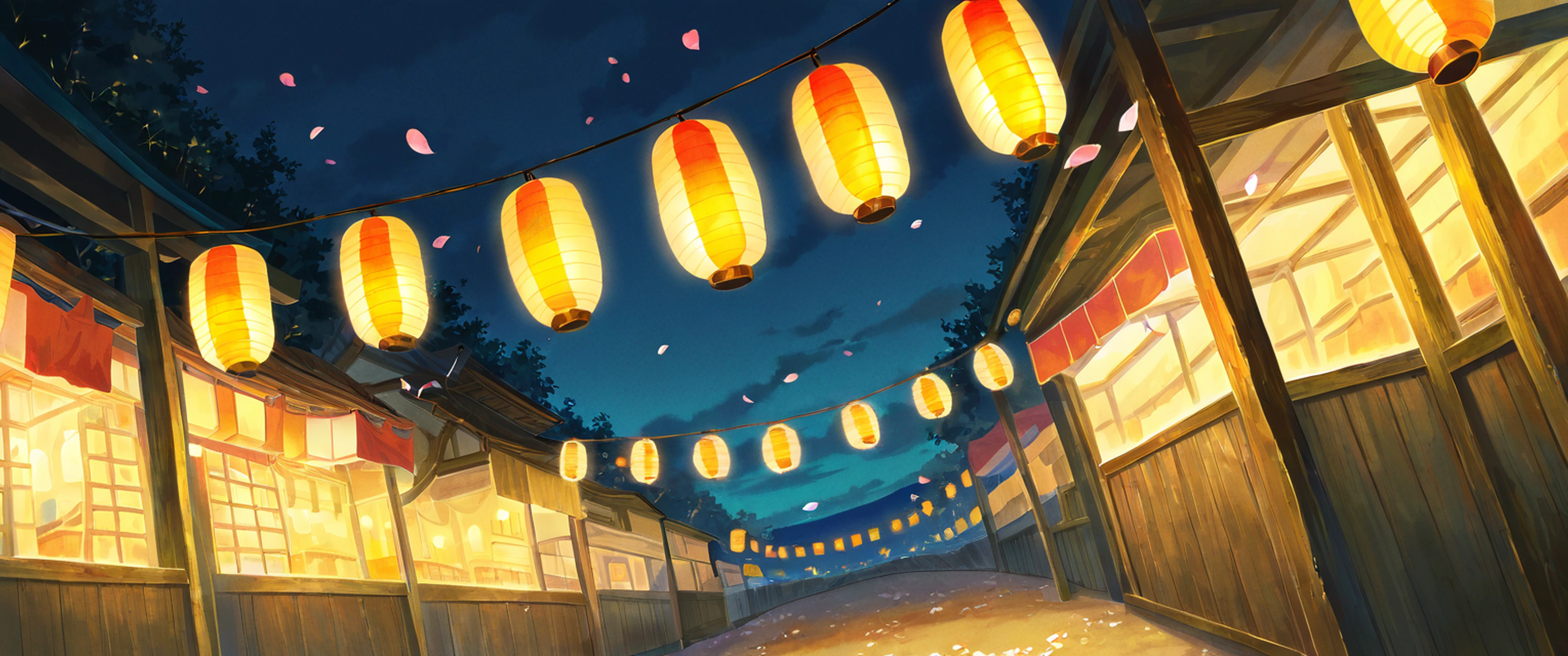 Lantern Festival Night lofi wallpaper