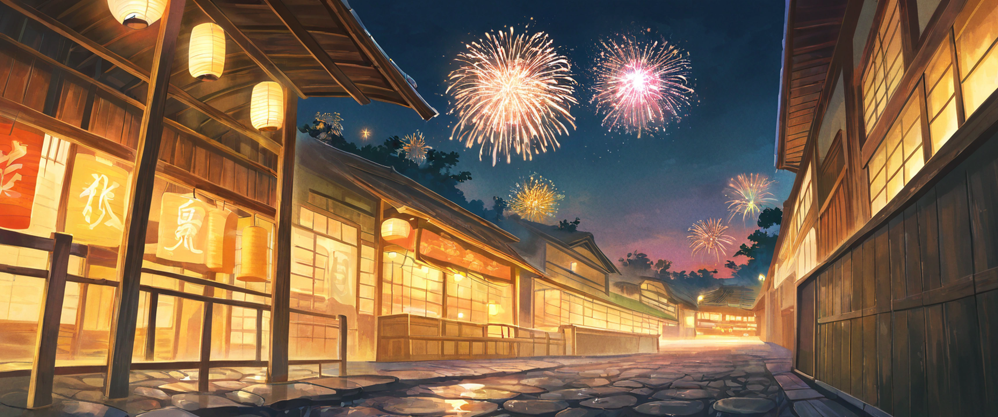 Lantern Festival Night lofi wallpaper