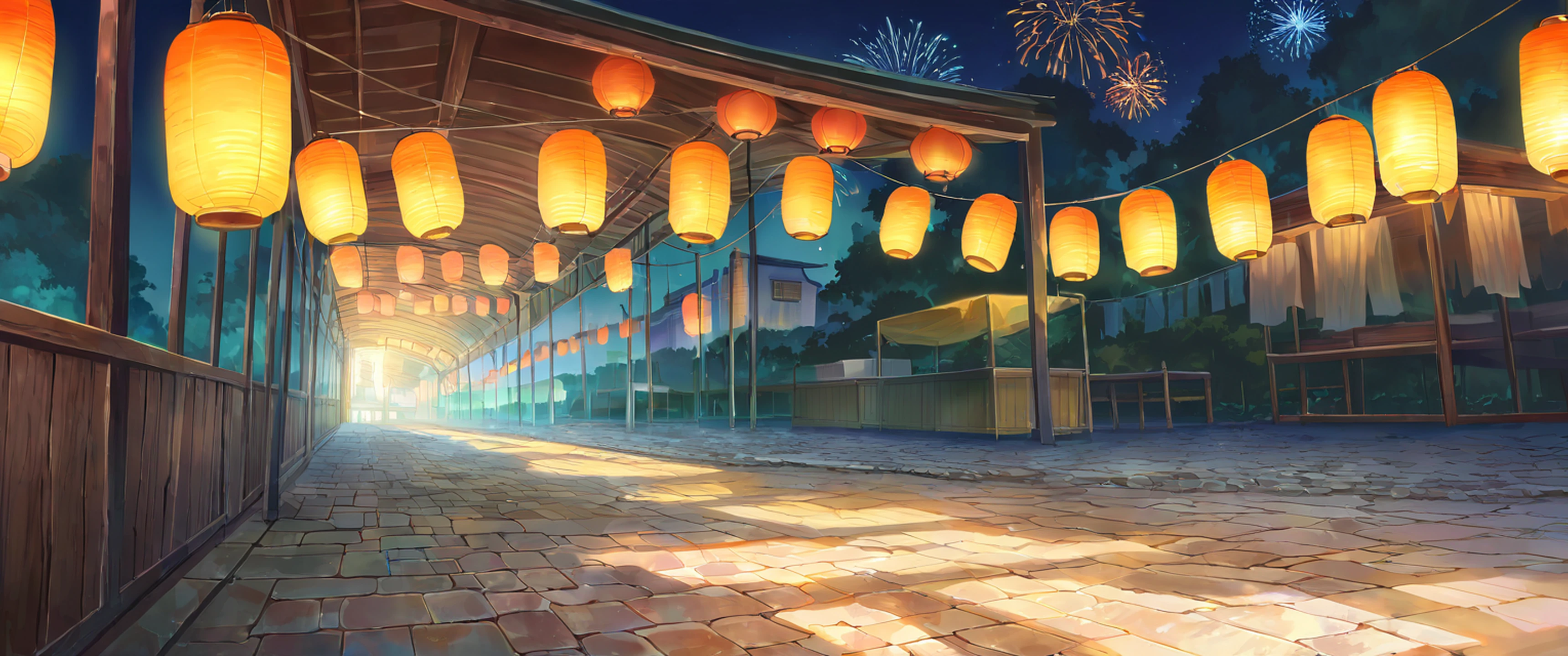Lantern Festival Night lofi wallpaper