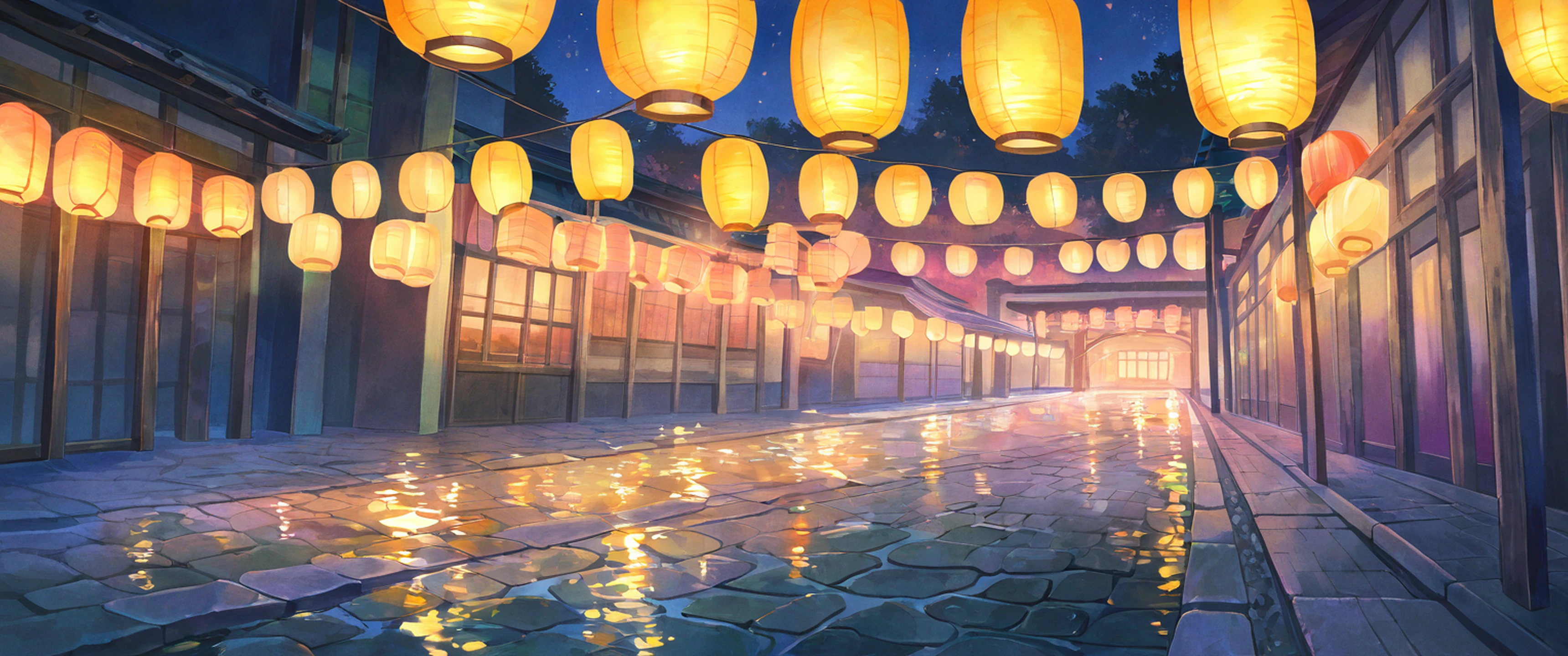 Lantern Festival Night lofi wallpaper
