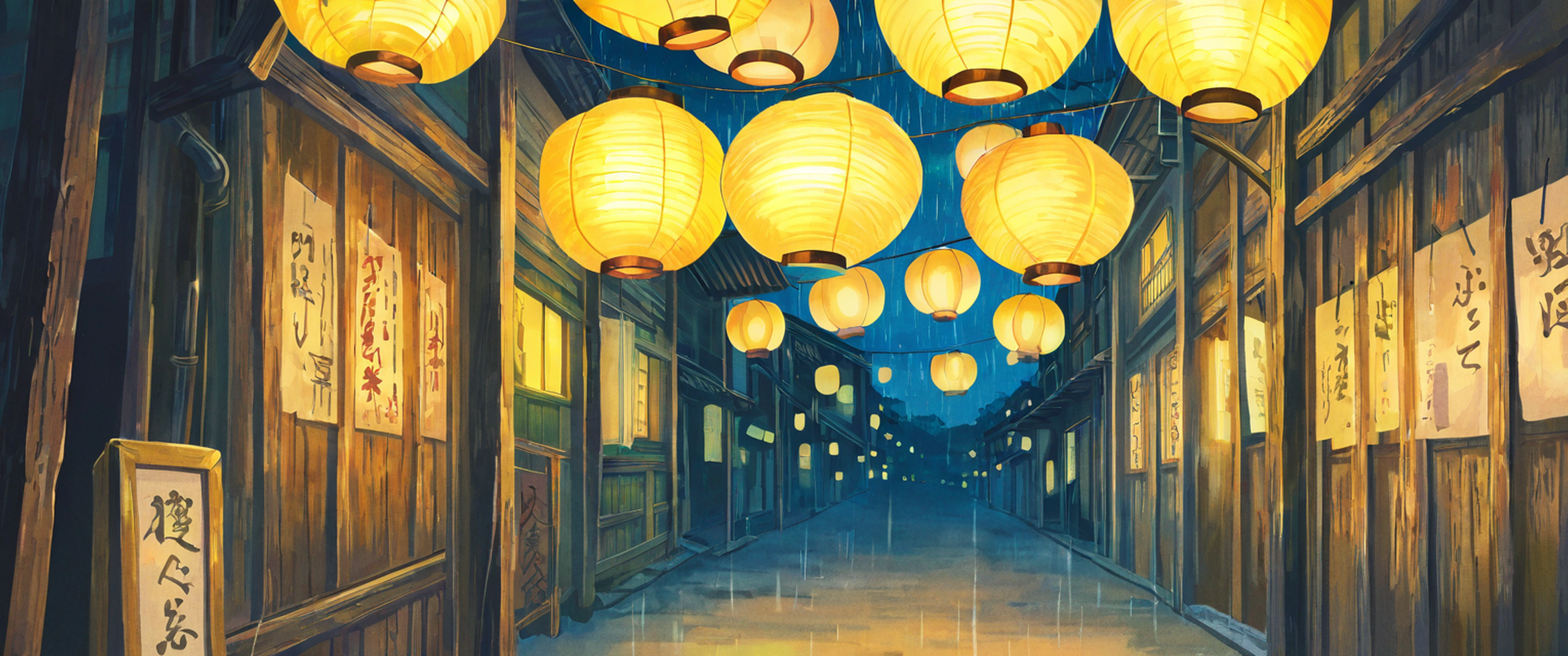 Lantern Festival Night lofi wallpaper
