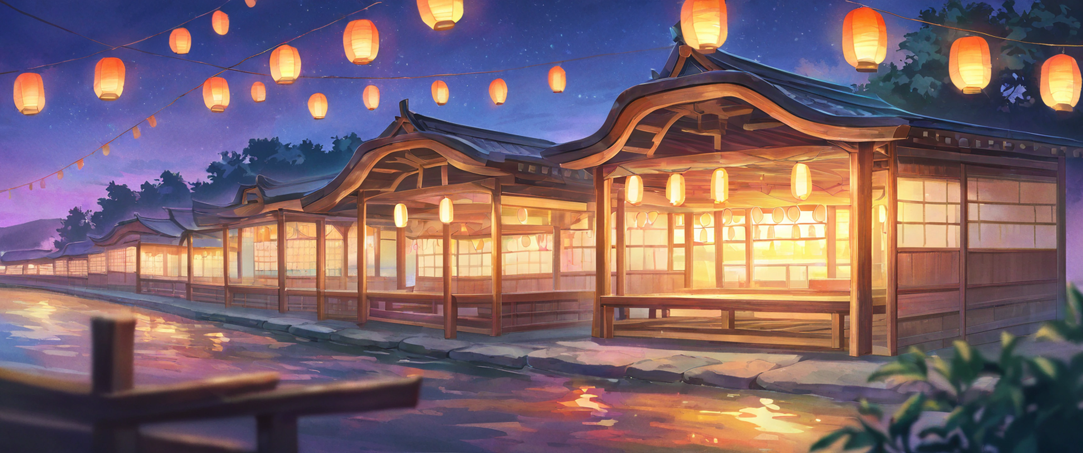 Lantern Festival Night lofi wallpaper